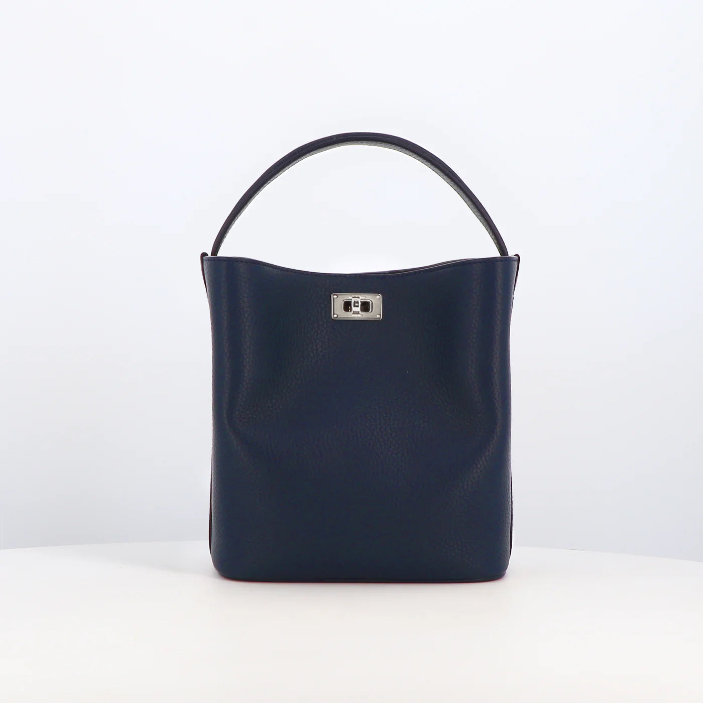 LEATHER BUCKET BAG ODEON MINI SMOKE