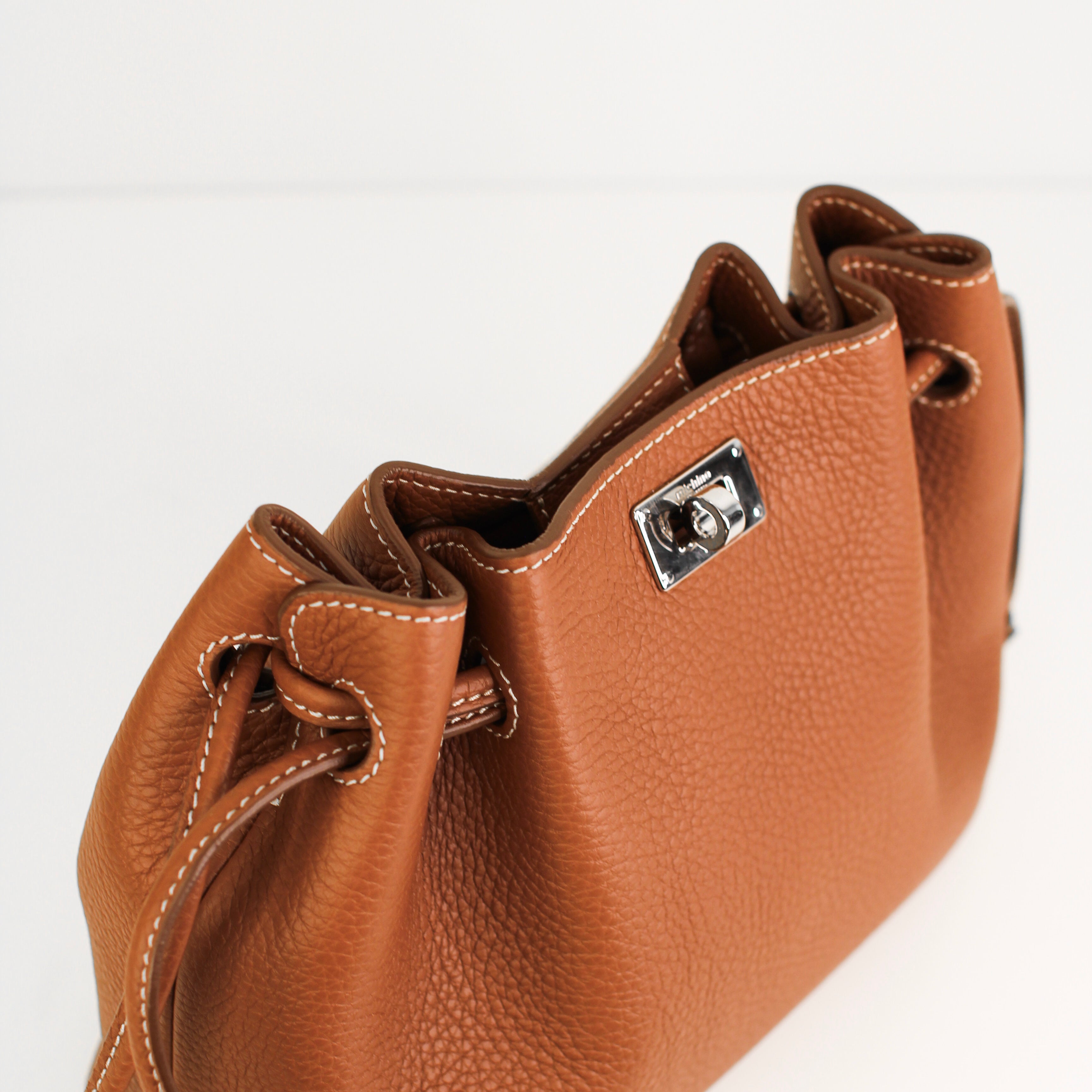 "Archive Event" SAC BOURSE EN CUIR COLETTE MINI GOLD