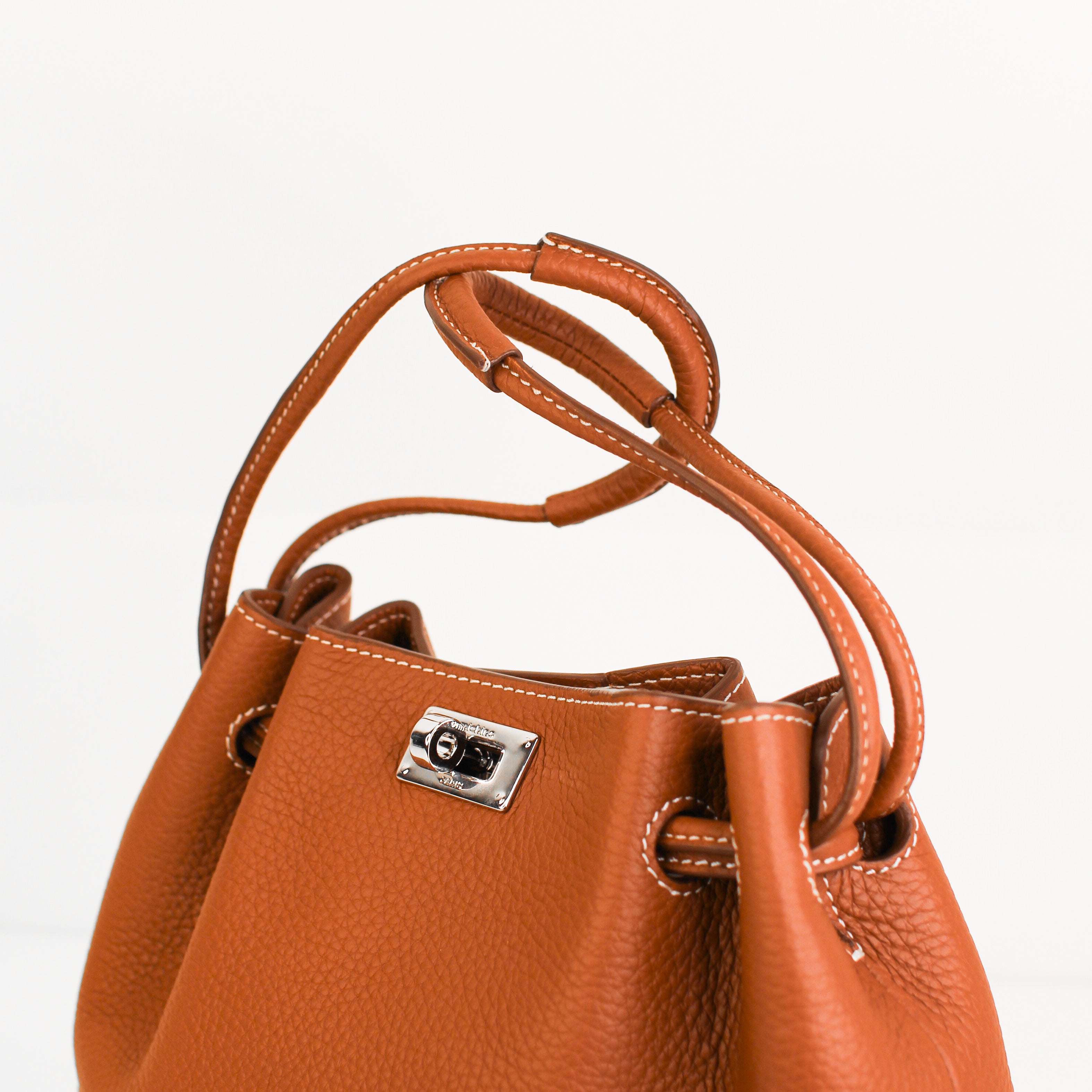 "Archive Event" SAC BOURSE EN CUIR COLETTE MINI GOLD