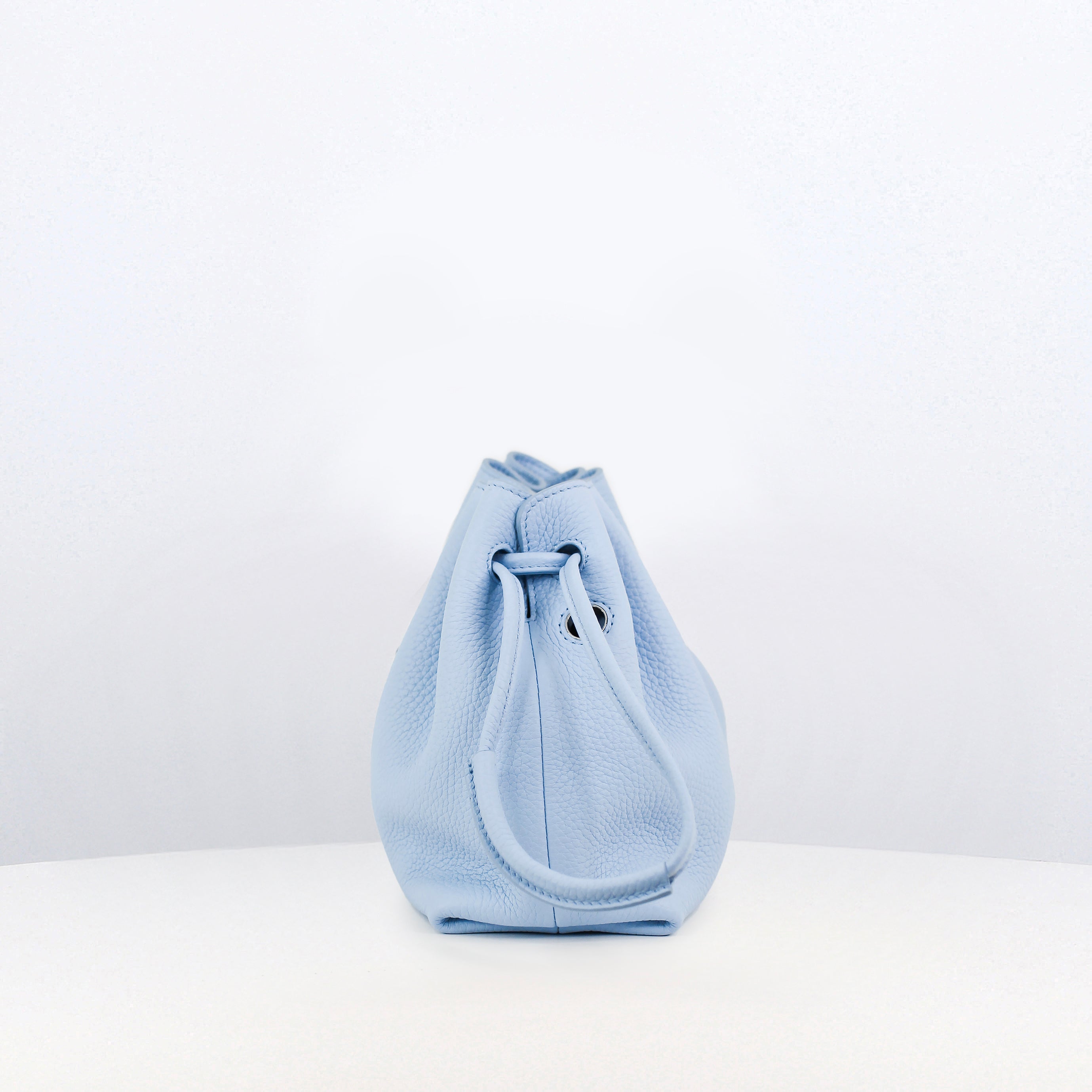LEATHER DRAWSTRING BAG COLETTE MINI MIST