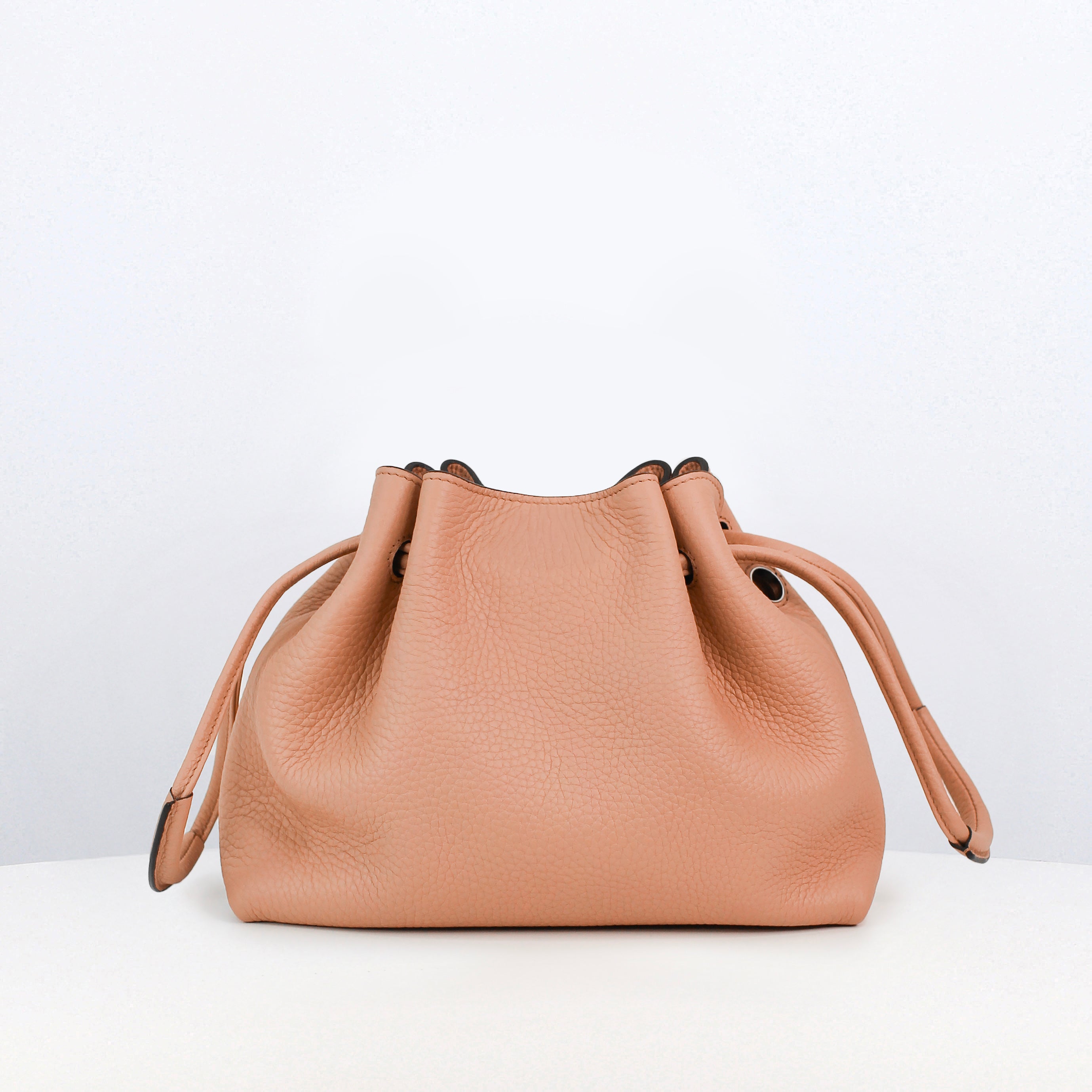 SAC BOURSE EN CUIR COLETTE MINI TERRACOTTA