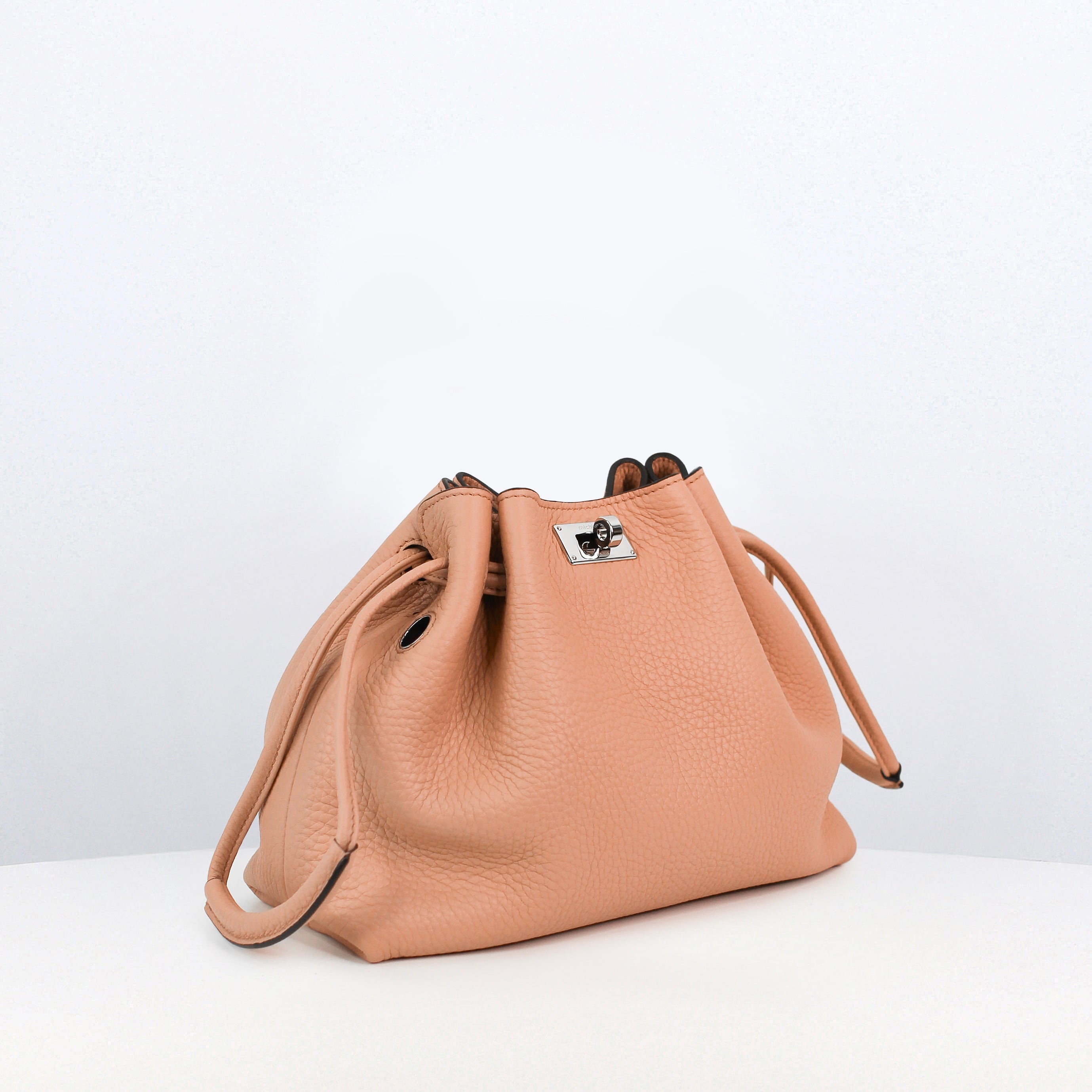 SAC BOURSE EN CUIR COLETTE MINI TERRACOTTA