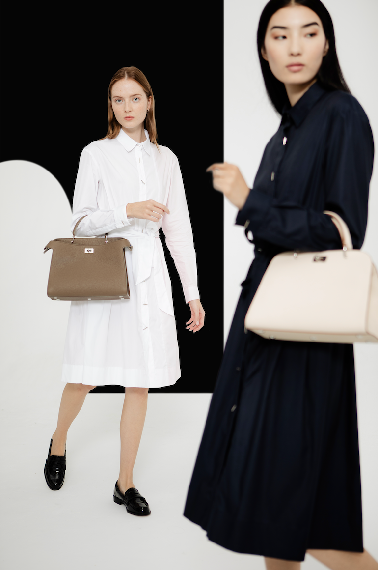 SAC À MAIN EN CUIR OPÉRA MINI IVOIRE