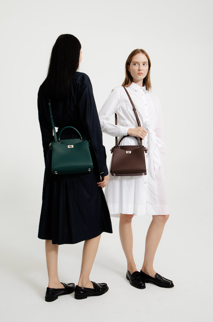 SAC À MAIN EN CUIR LUTECE MINI CHOCOLAT