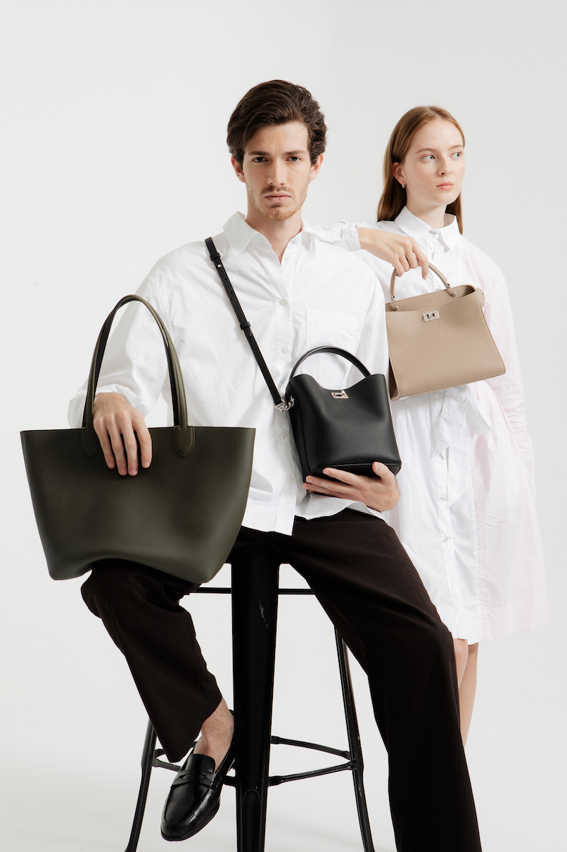 SAC SEAU EN CUIR ODEON MINI NOIR