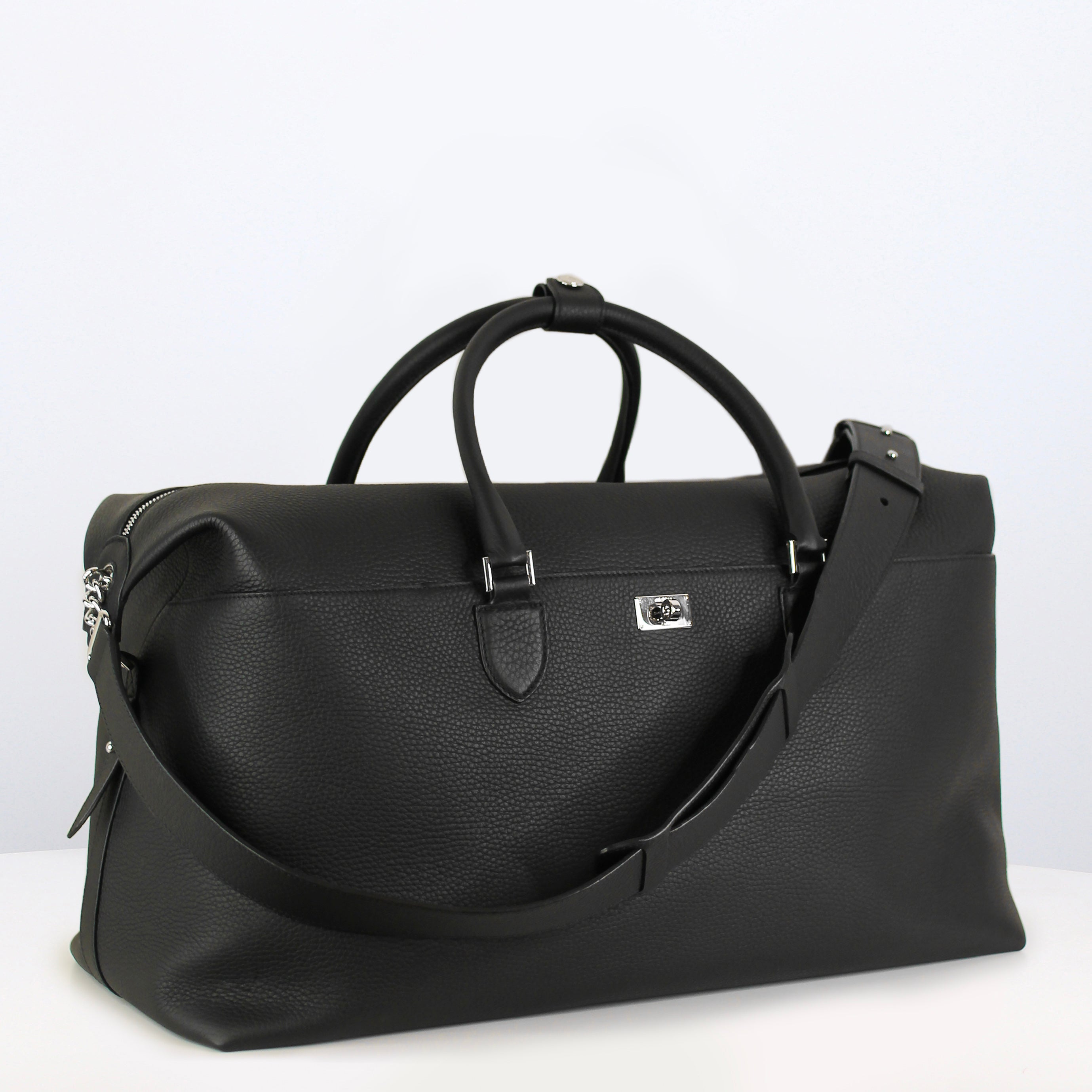 MONTPARNASSE DUFFLE LEDERTASCHE SCHWARZ