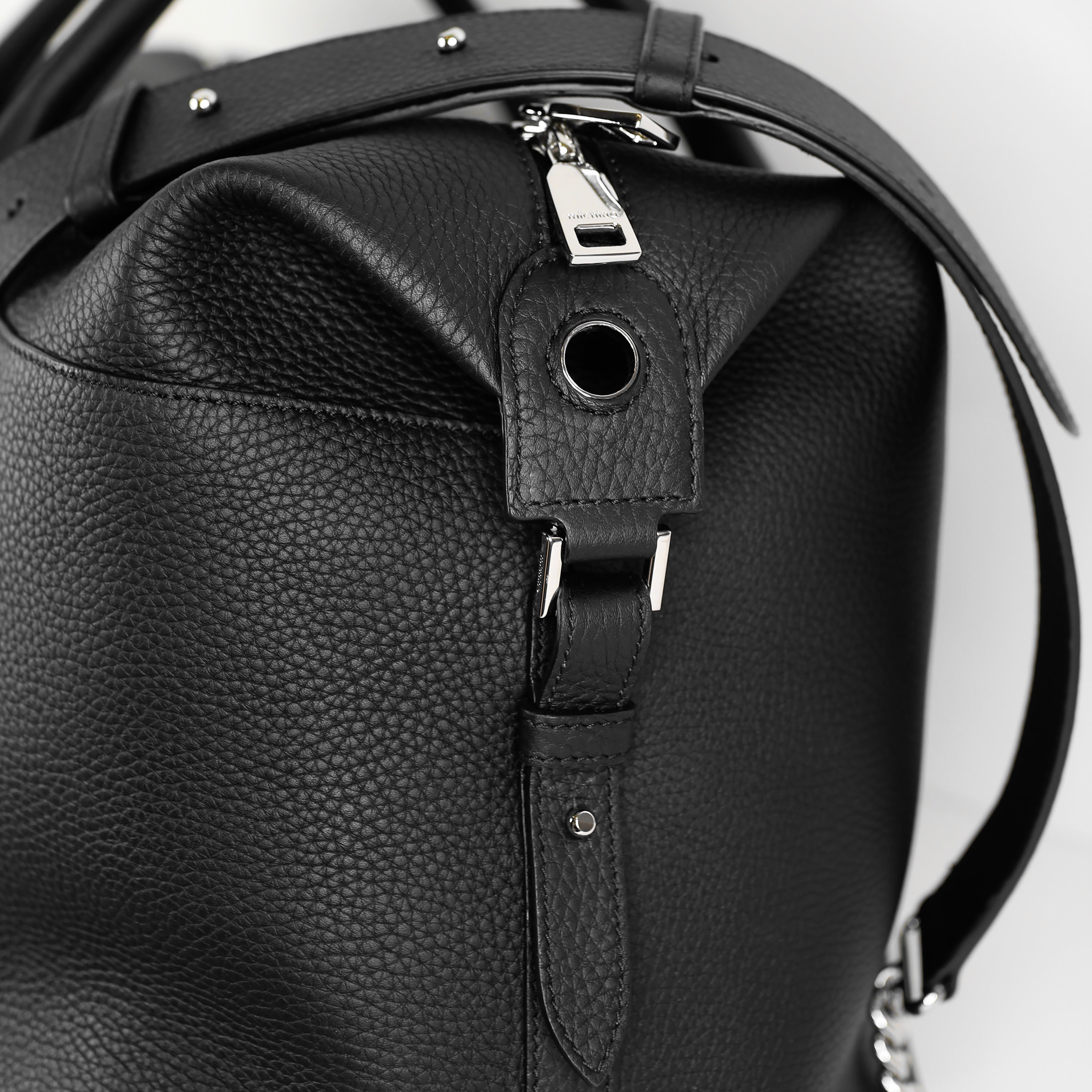 MONTPARNASSE DUFFLE LEDERTASCHE SCHWARZ