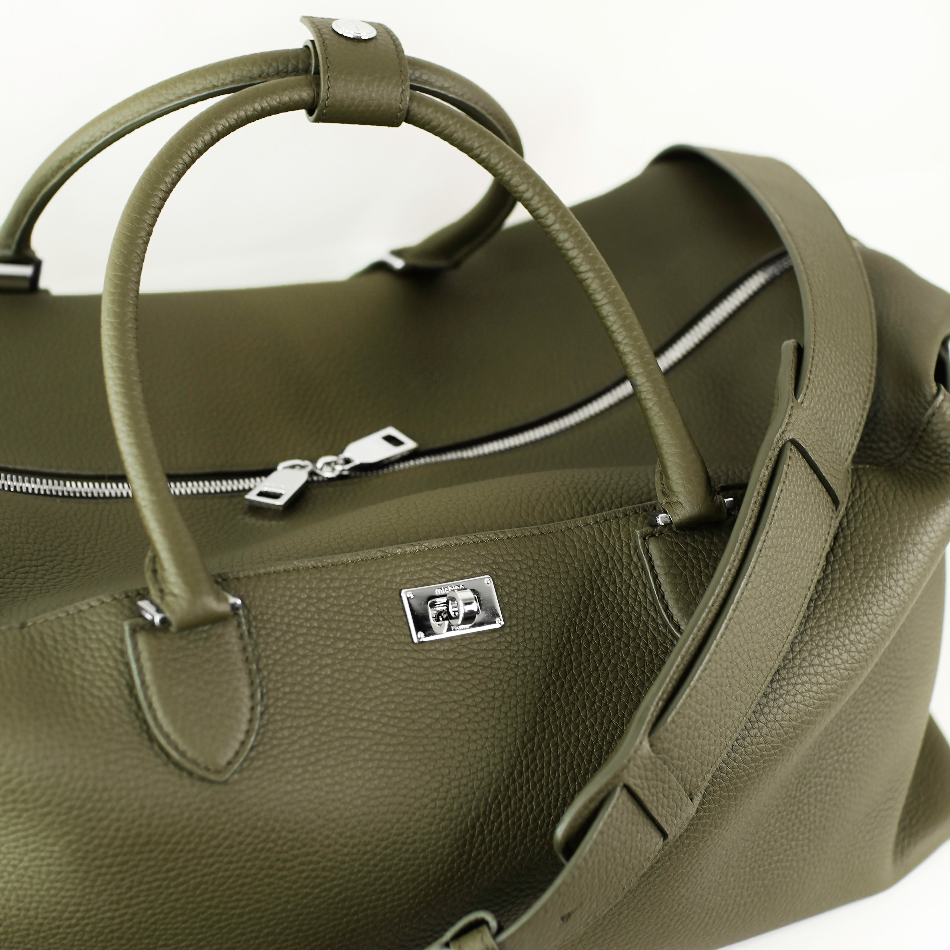 MONTPARNASSE DUFFLE LEDERTASCHE KHAKI