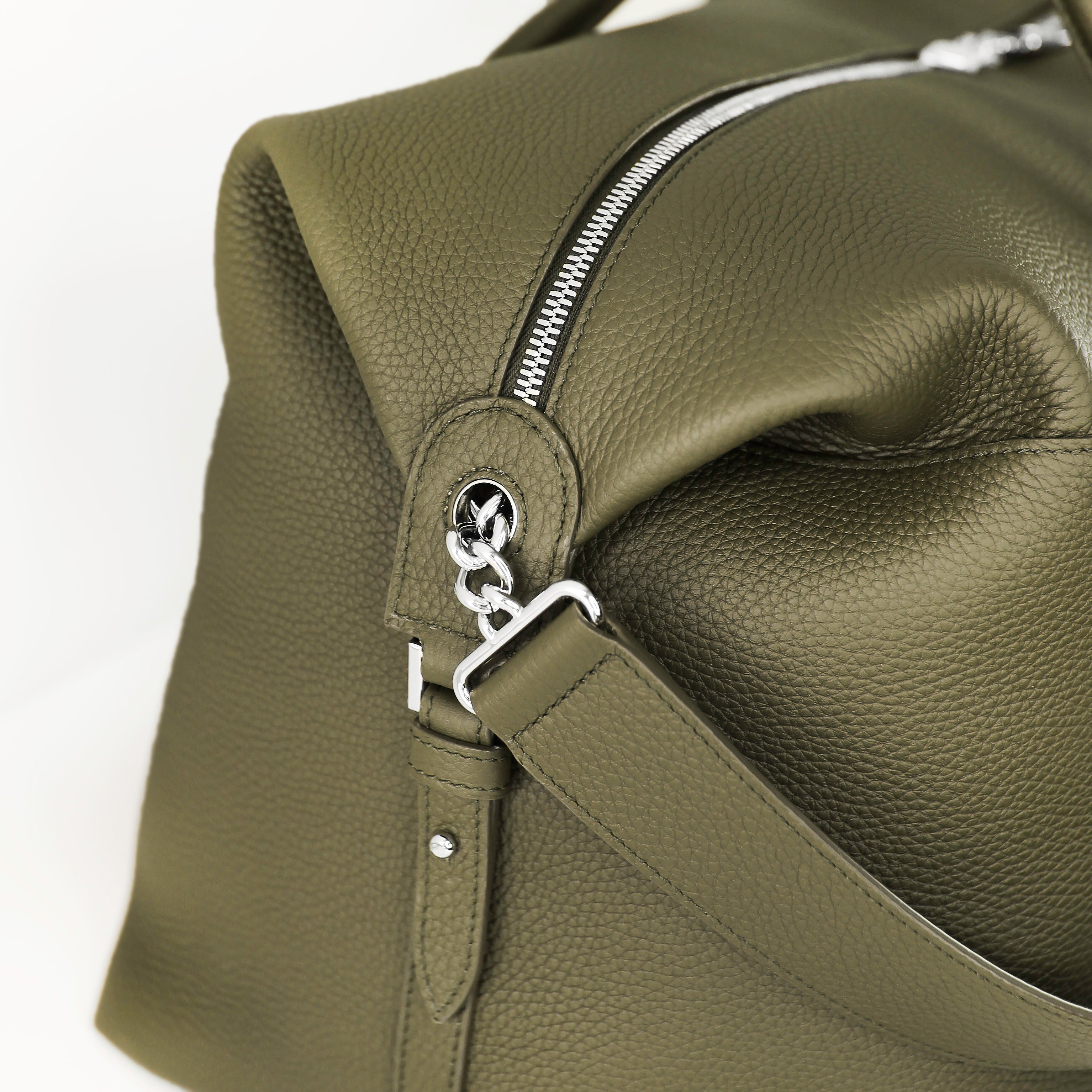 MONTPARNASSE DUFFLE LEDERTASCHE KHAKI