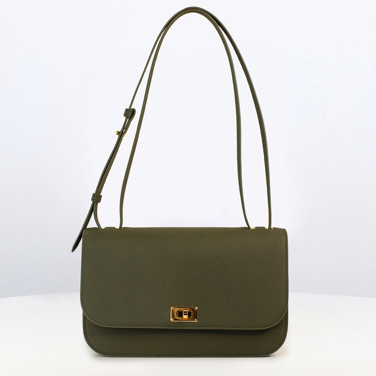ELYSÉE OST/WEST LEDERHANDTASCHE KHAKI