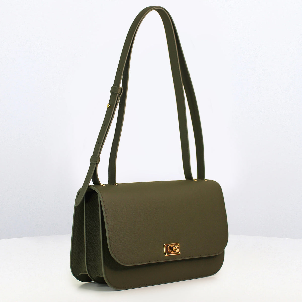 ELYSÉE OST/WEST LEDERHANDTASCHE KHAKI