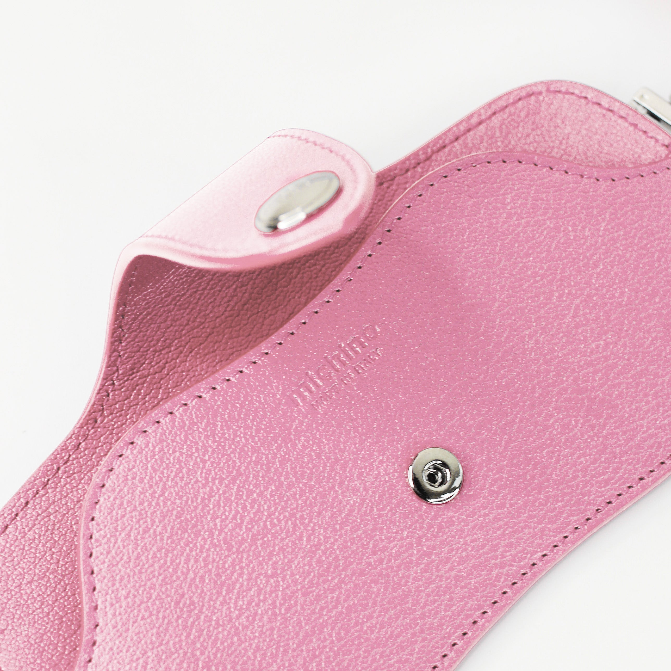 ÉTUI À LUNETTES EN CUIR ROSE PALE