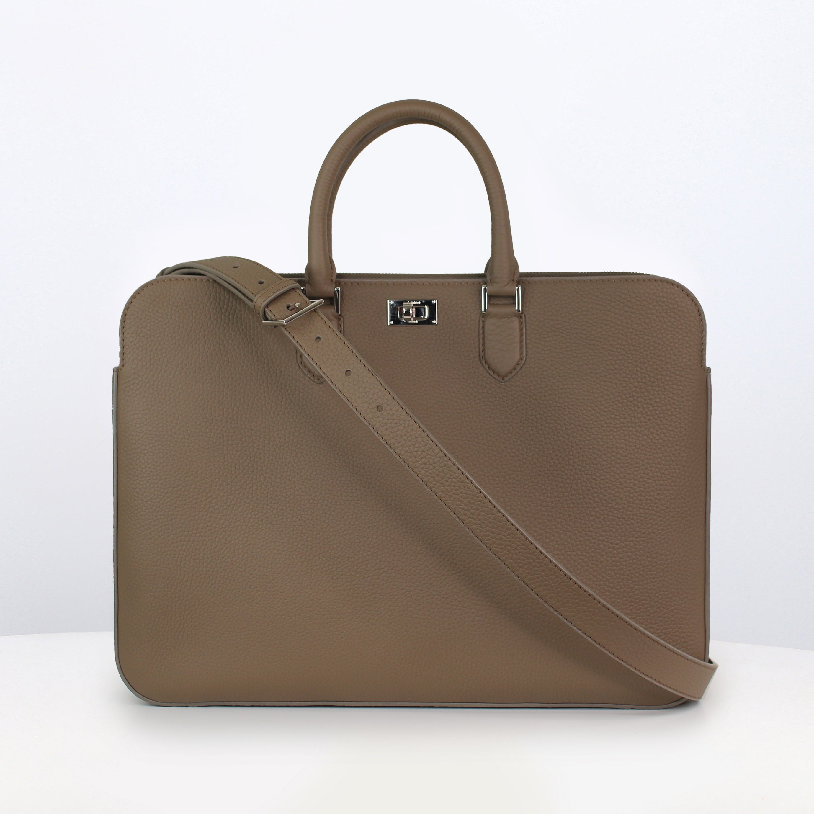PORTE-DOCUMENTS EN CUIR ORSAY TAUPE