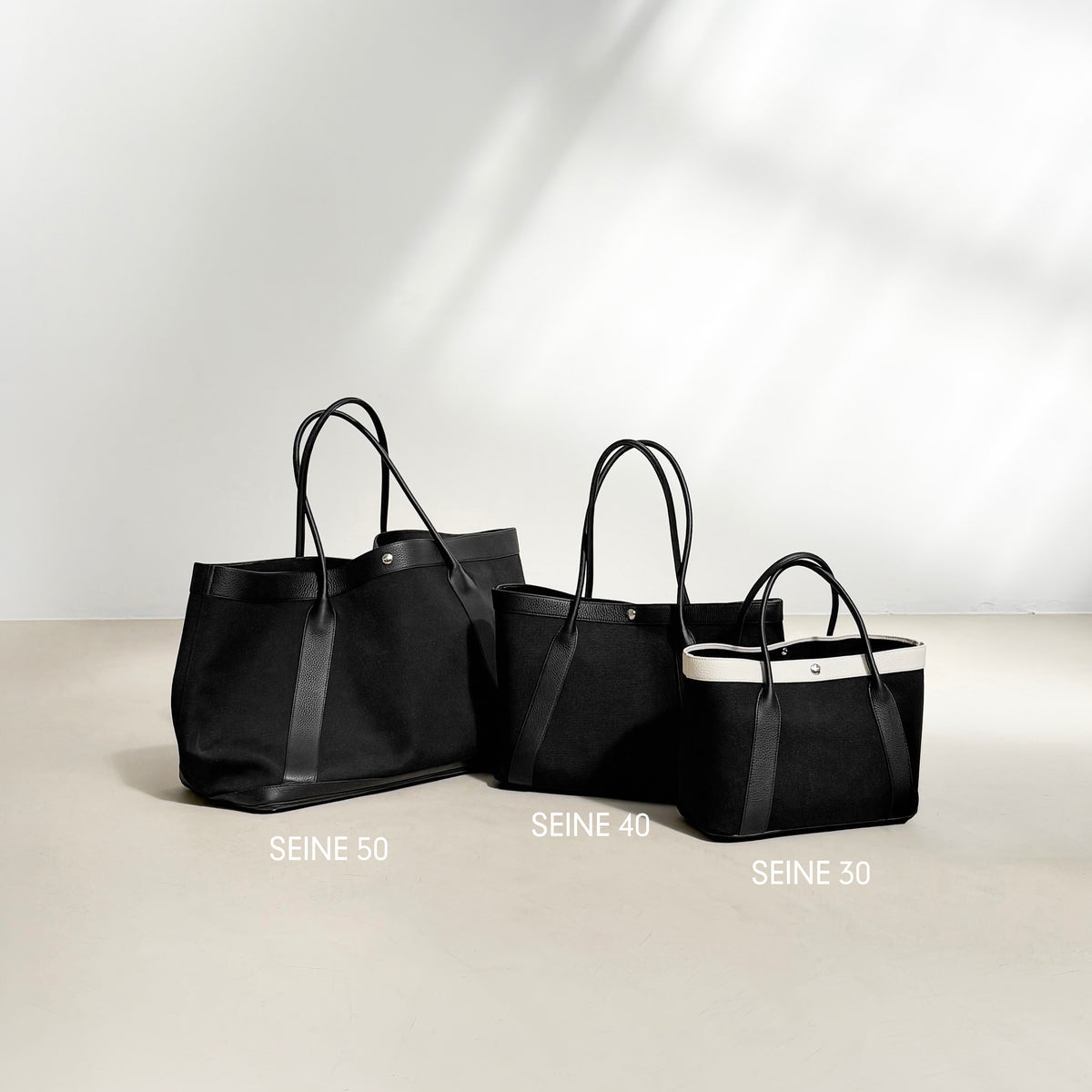 SEINE50 CANVAS-TASCHE SCHWARZ