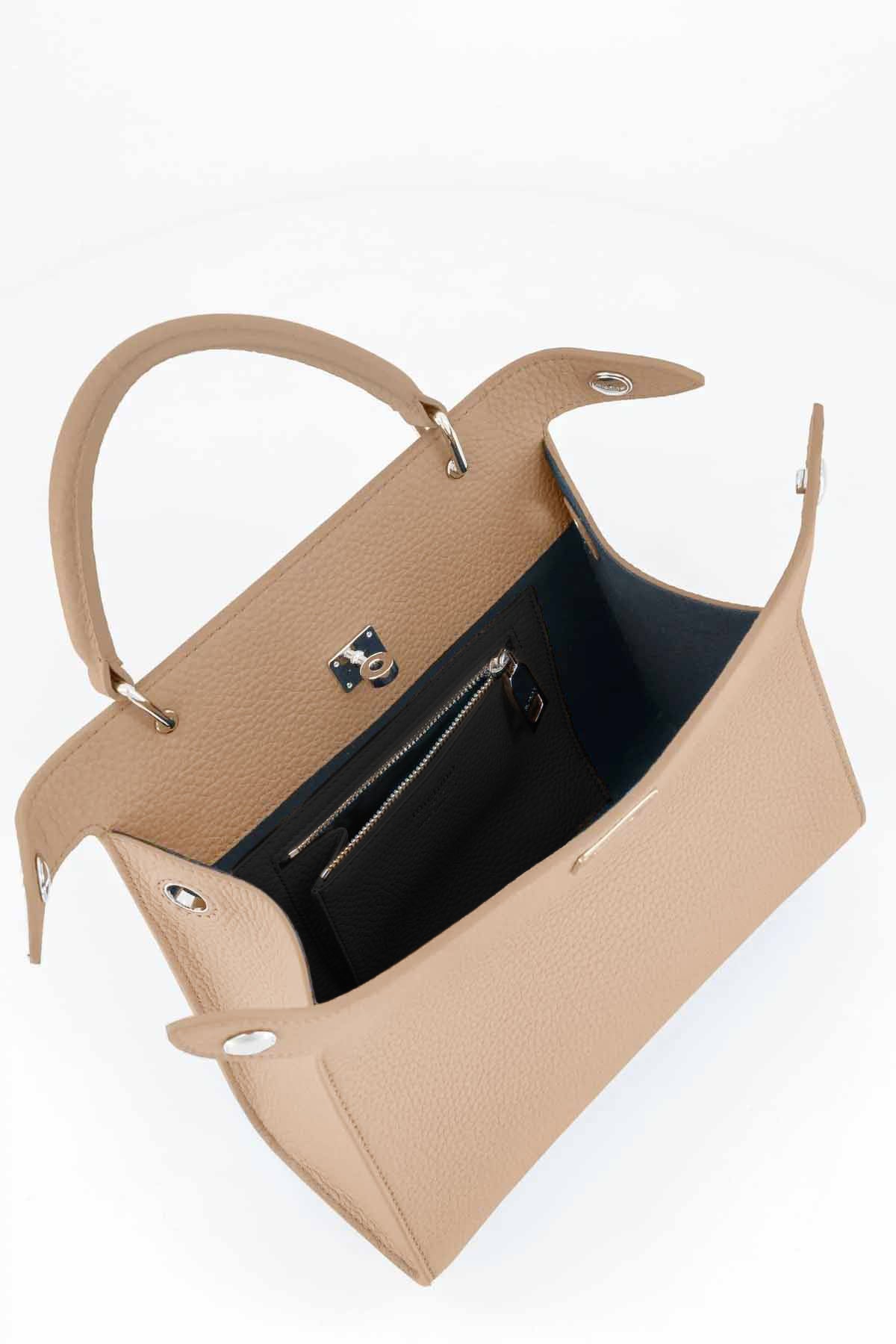 SAC À MAIN EN CUIR LUTECE MINI TOURTERELLE