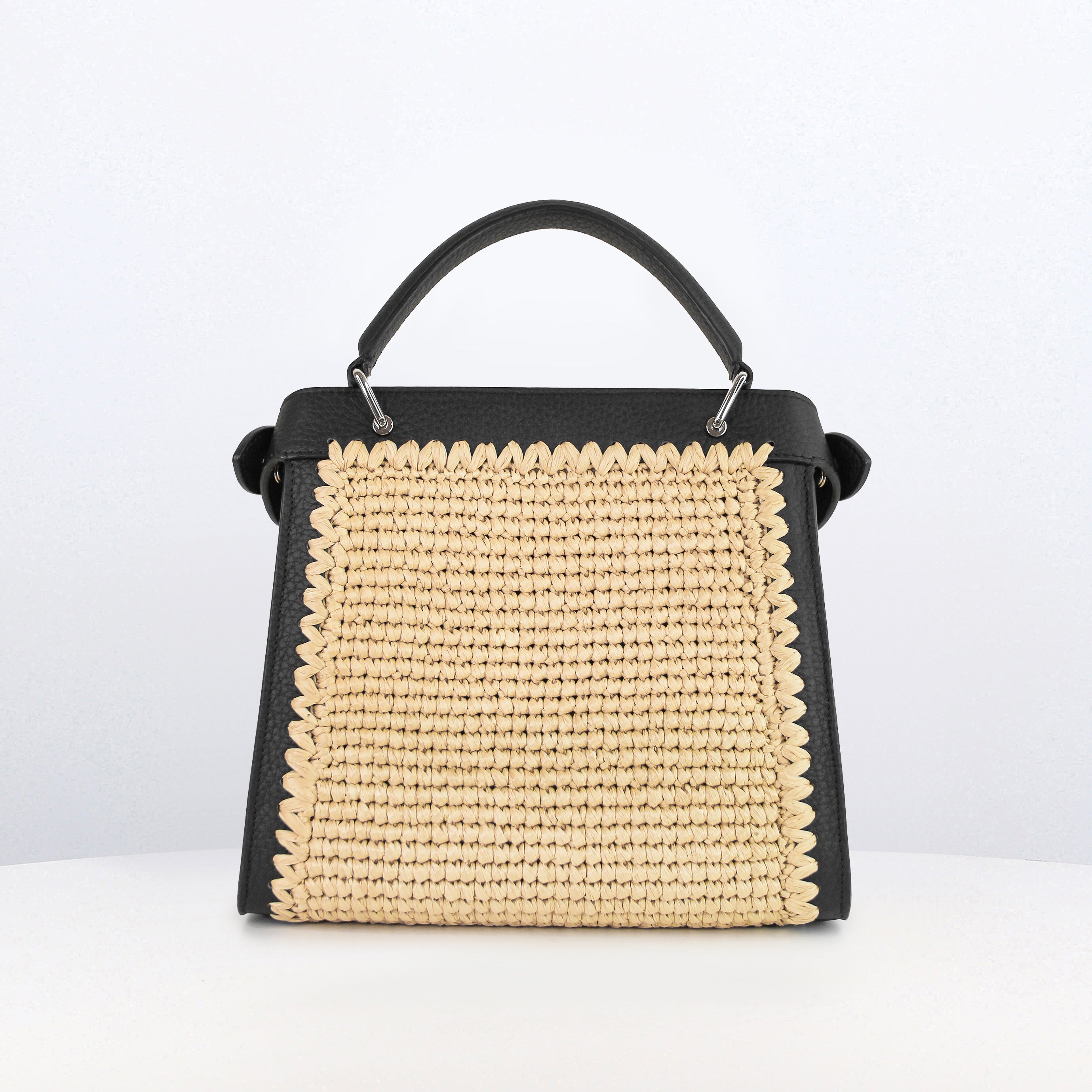 Lutece Mini Raffia Black