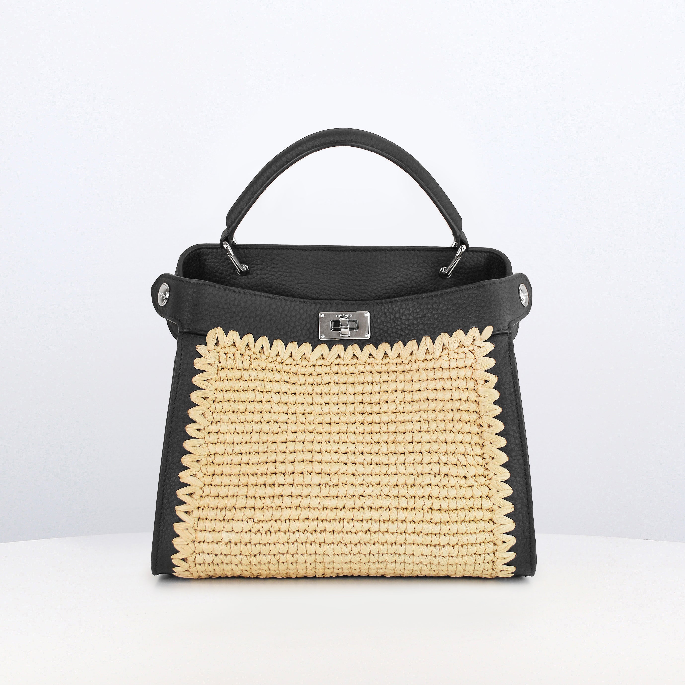 Lutece Mini Raffia Black