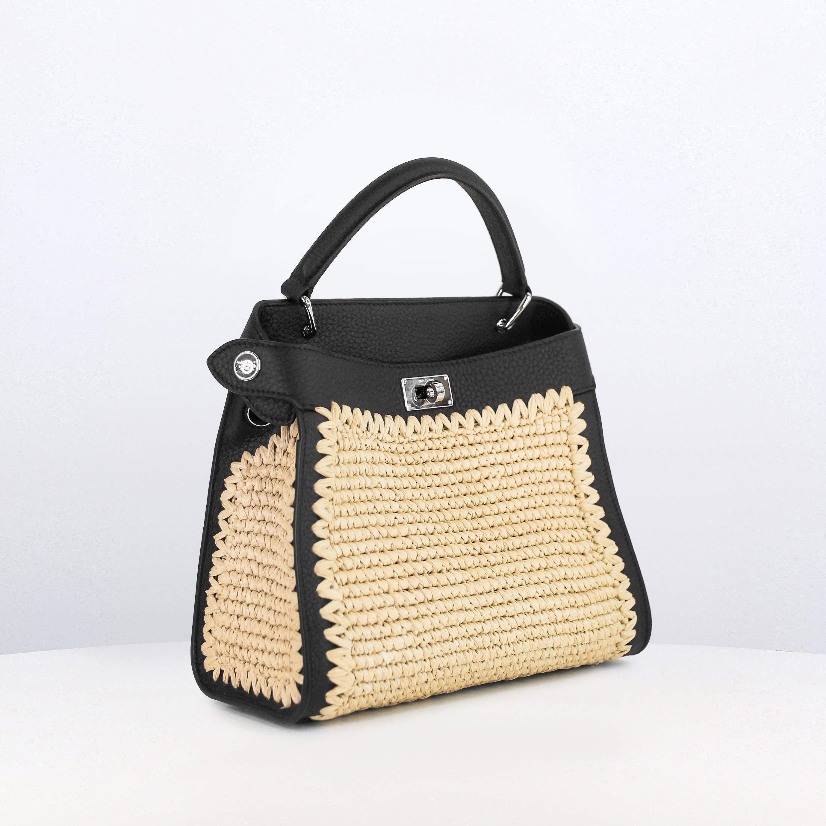 Lutece Mini Raffia Black
