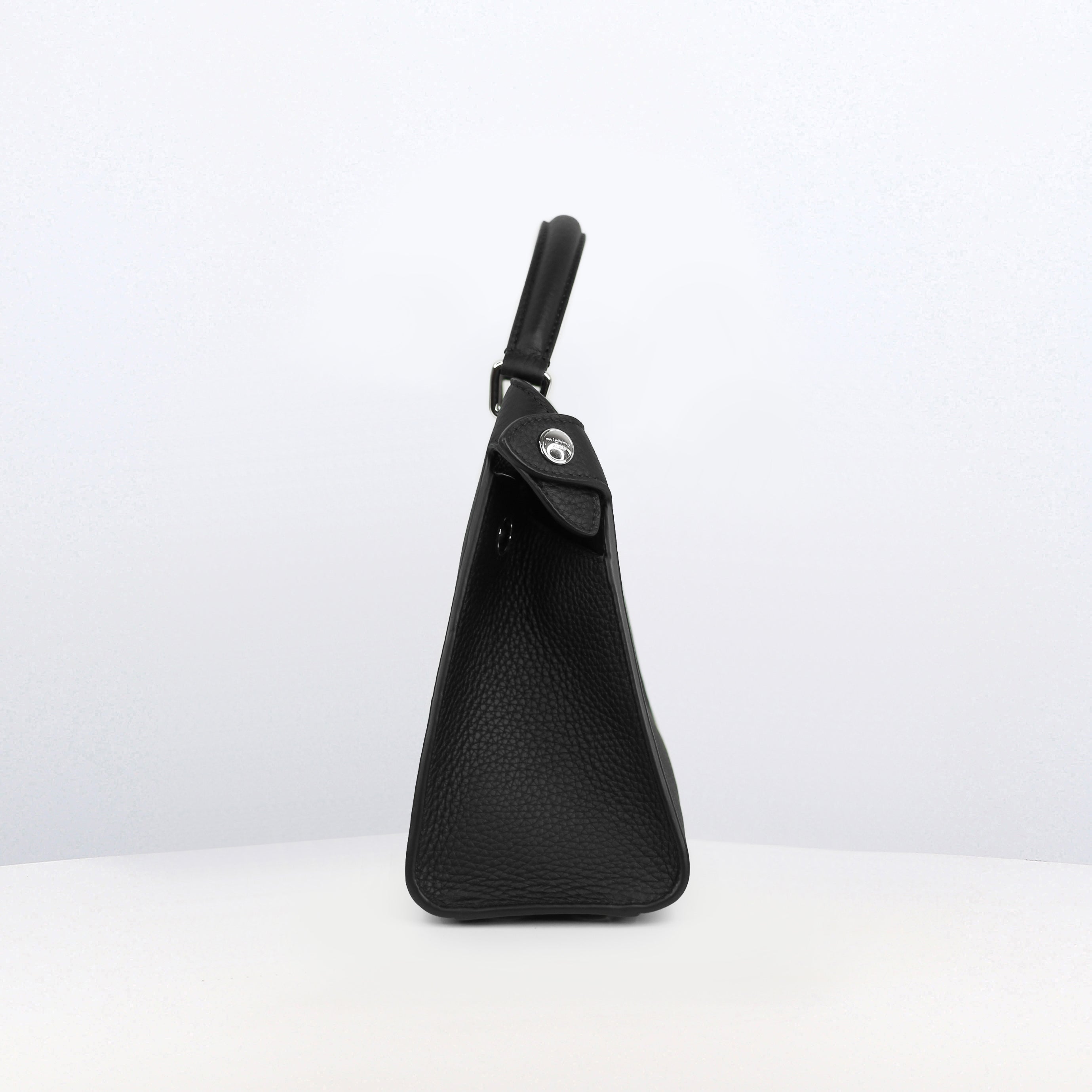 SAC À MAIN EN CUIR LUTECE MINI NOIR