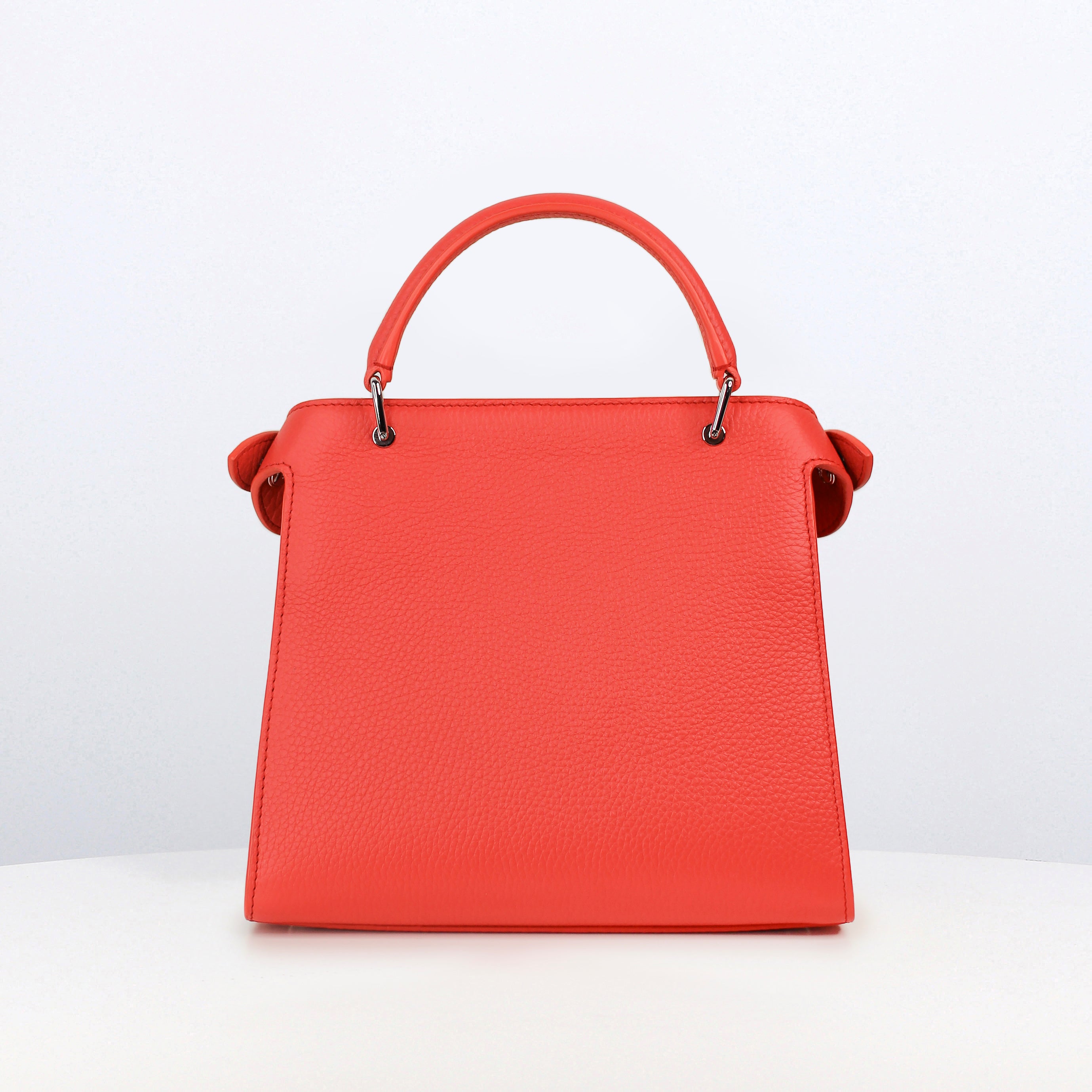 LEATHER HANDBAG LUTECE MINI GERANIUM