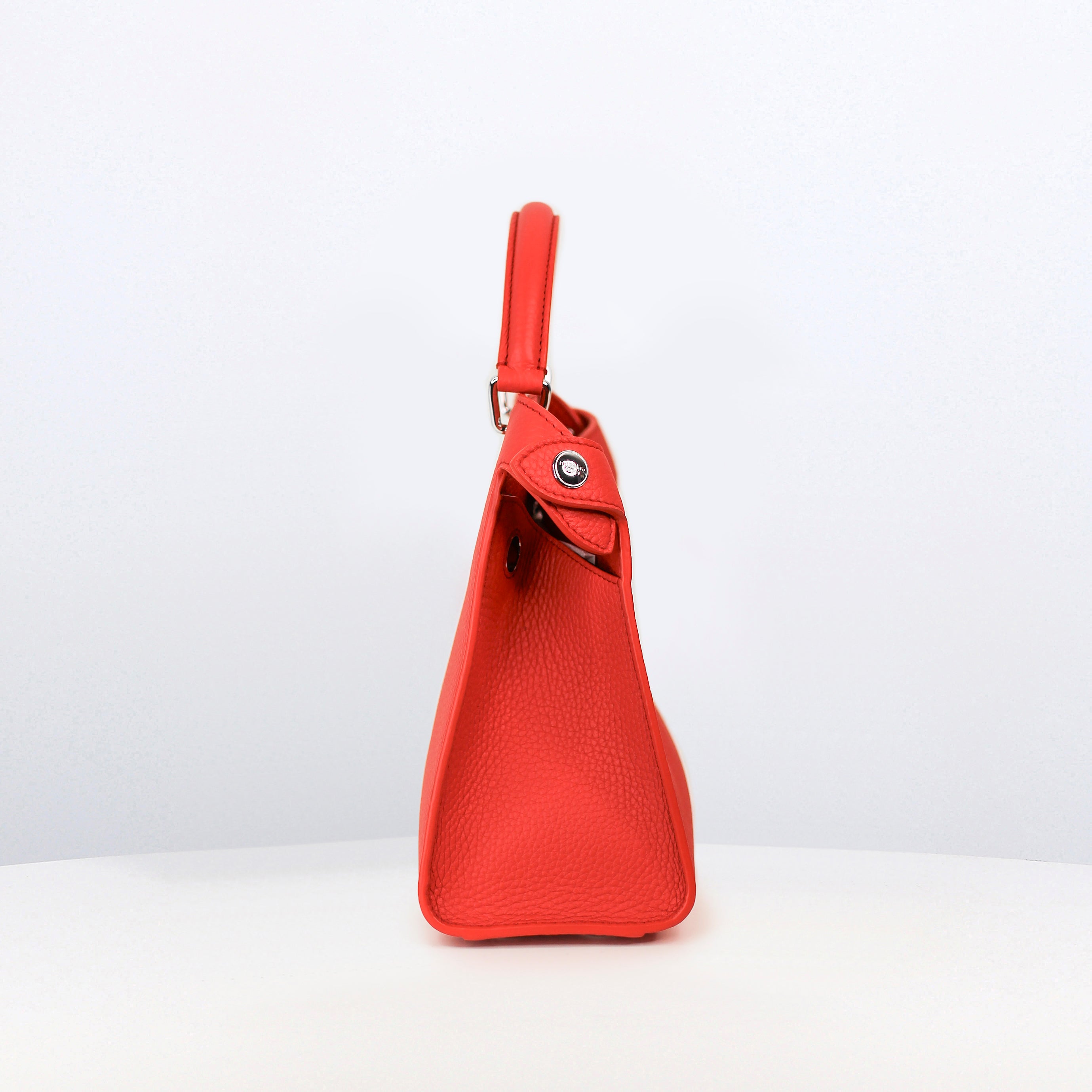 LEATHER HANDBAG LUTECE MINI GERANIUM