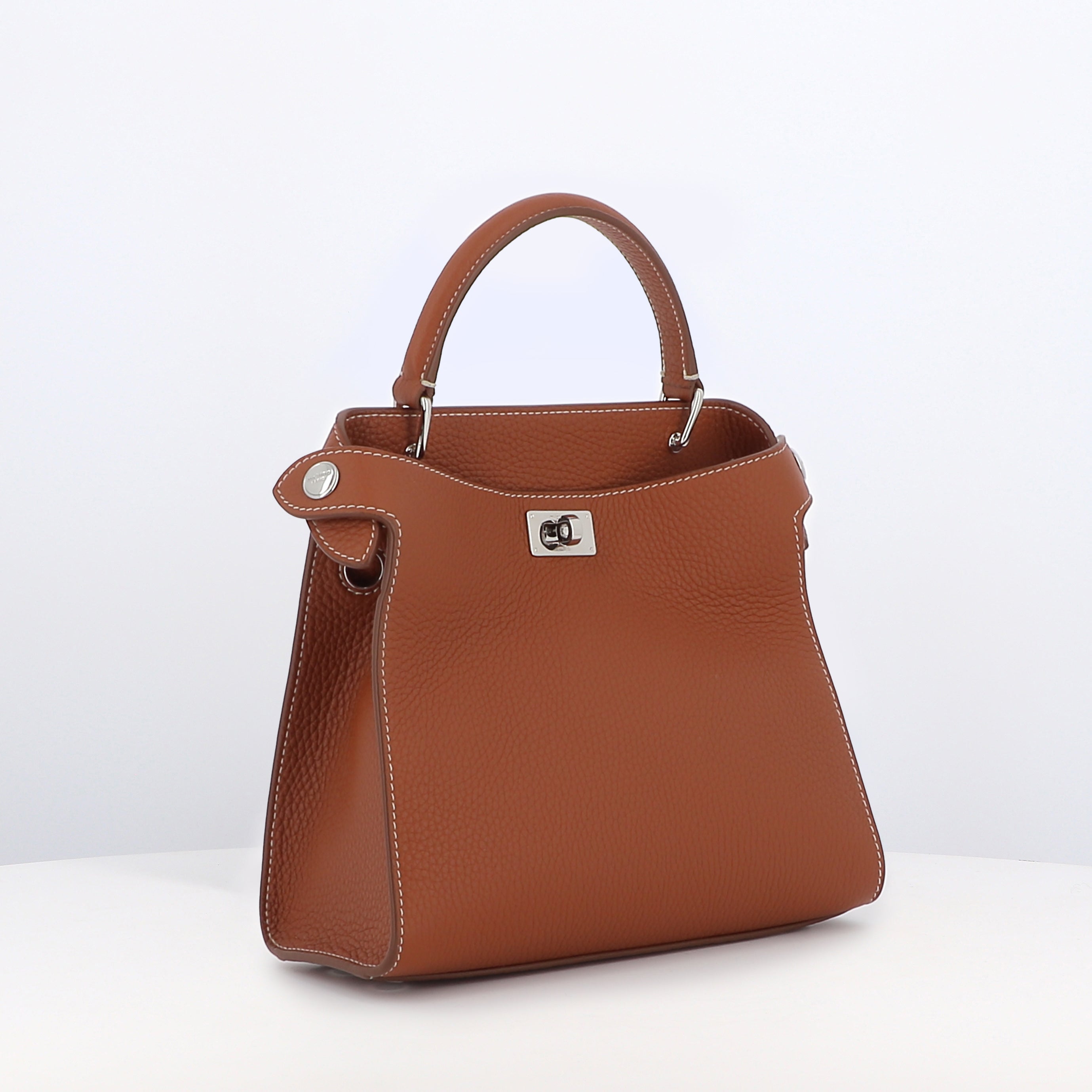 SAC À MAIN EN CUIR LUTECE MINI GOLD