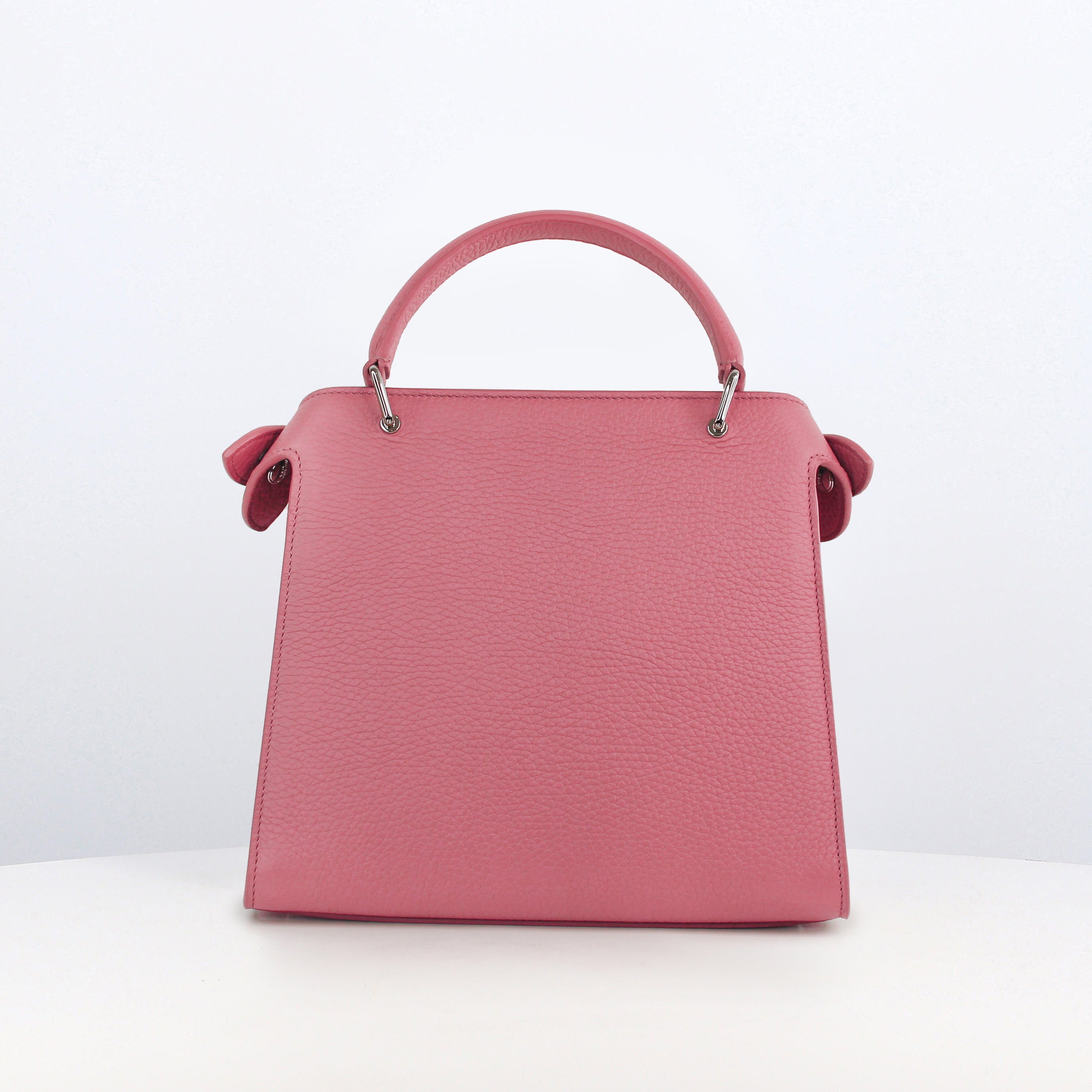 LEATHER HANDBAG LUTECE MINI HIBISCUS PINK