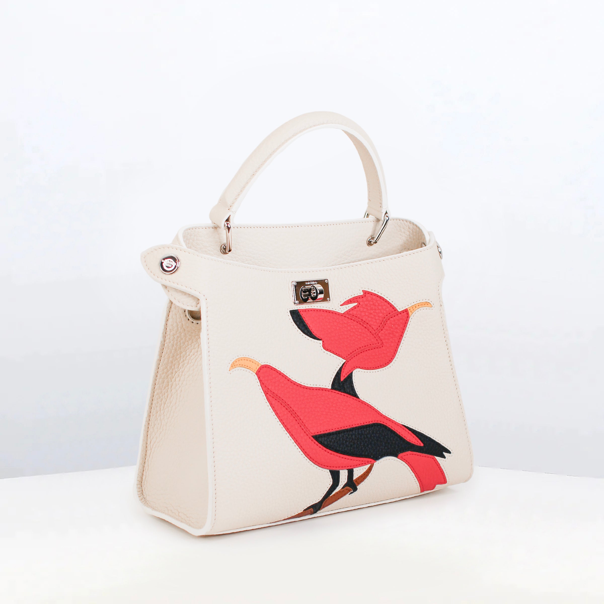 SAC À MAIN EN CUIR LUTECE MINI INTERSIA TWO BIRDS