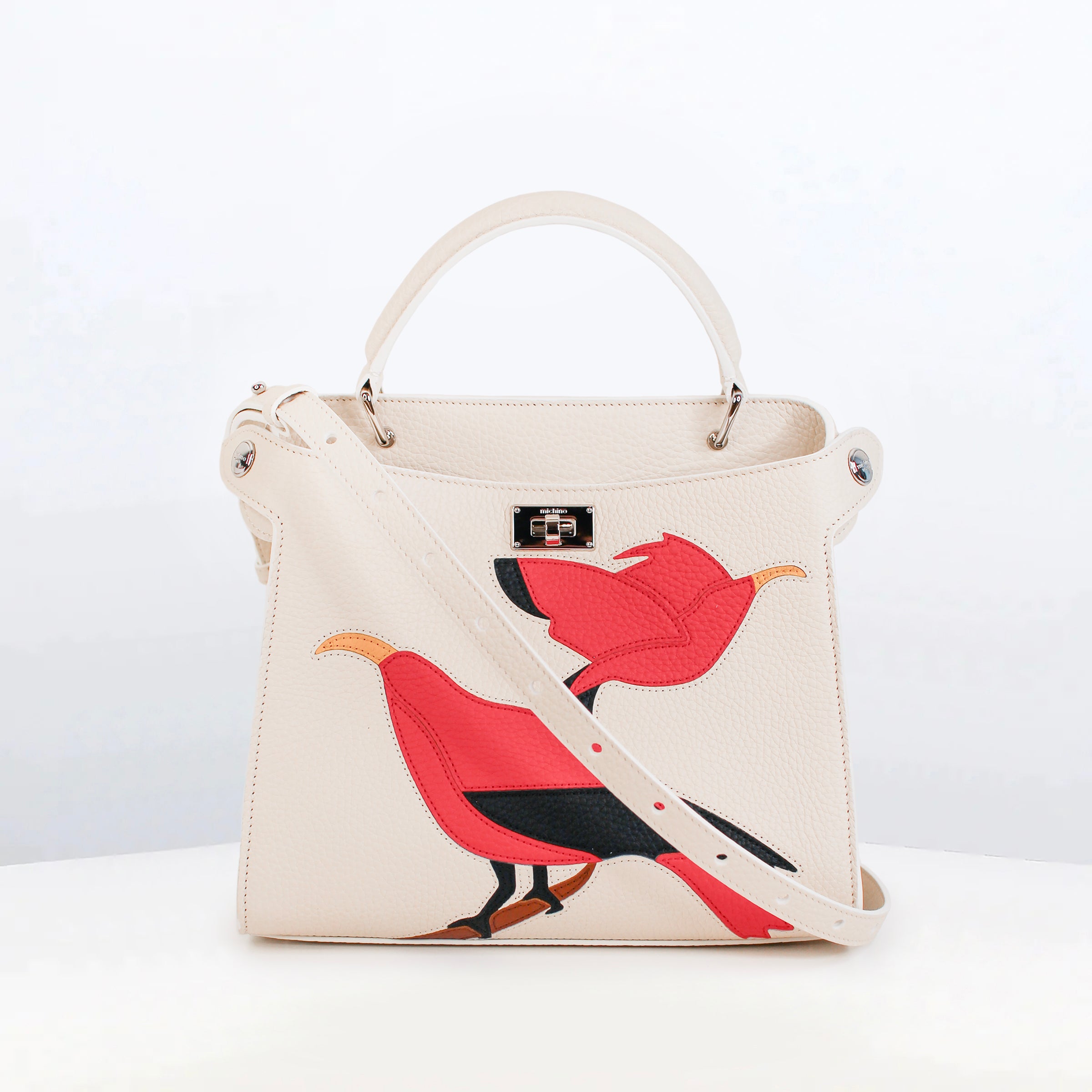 SAC À MAIN EN CUIR LUTECE MINI INTERSIA TWO BIRDS