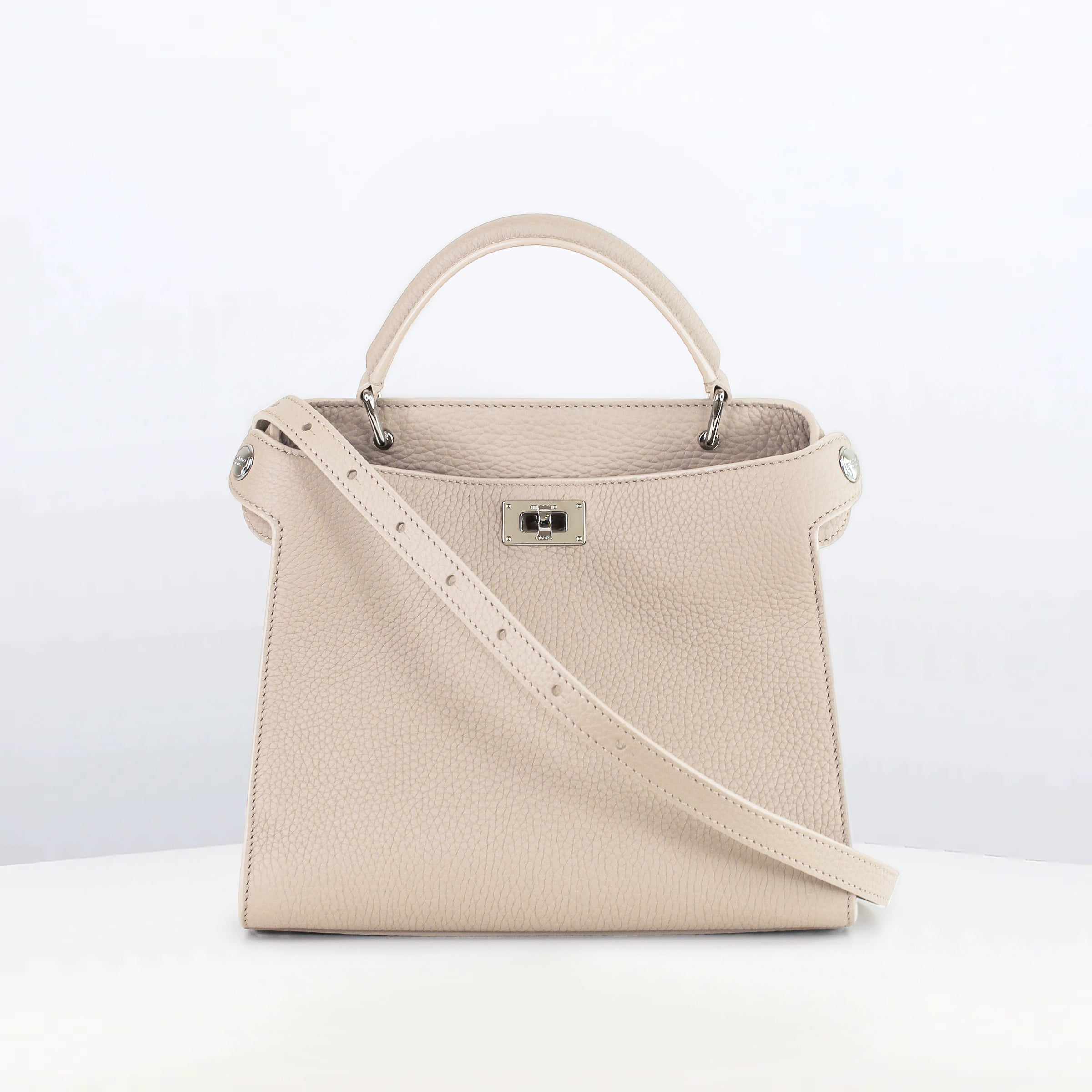 SAC À MAIN EN CUIR LUTECE MINI IVOIRE