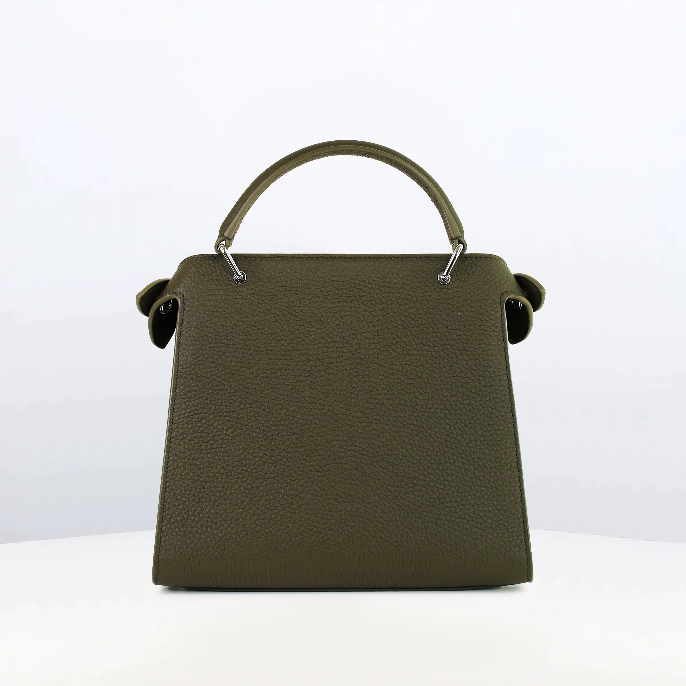 SAC À MAIN EN CUIR LUTECE MINI KAKI