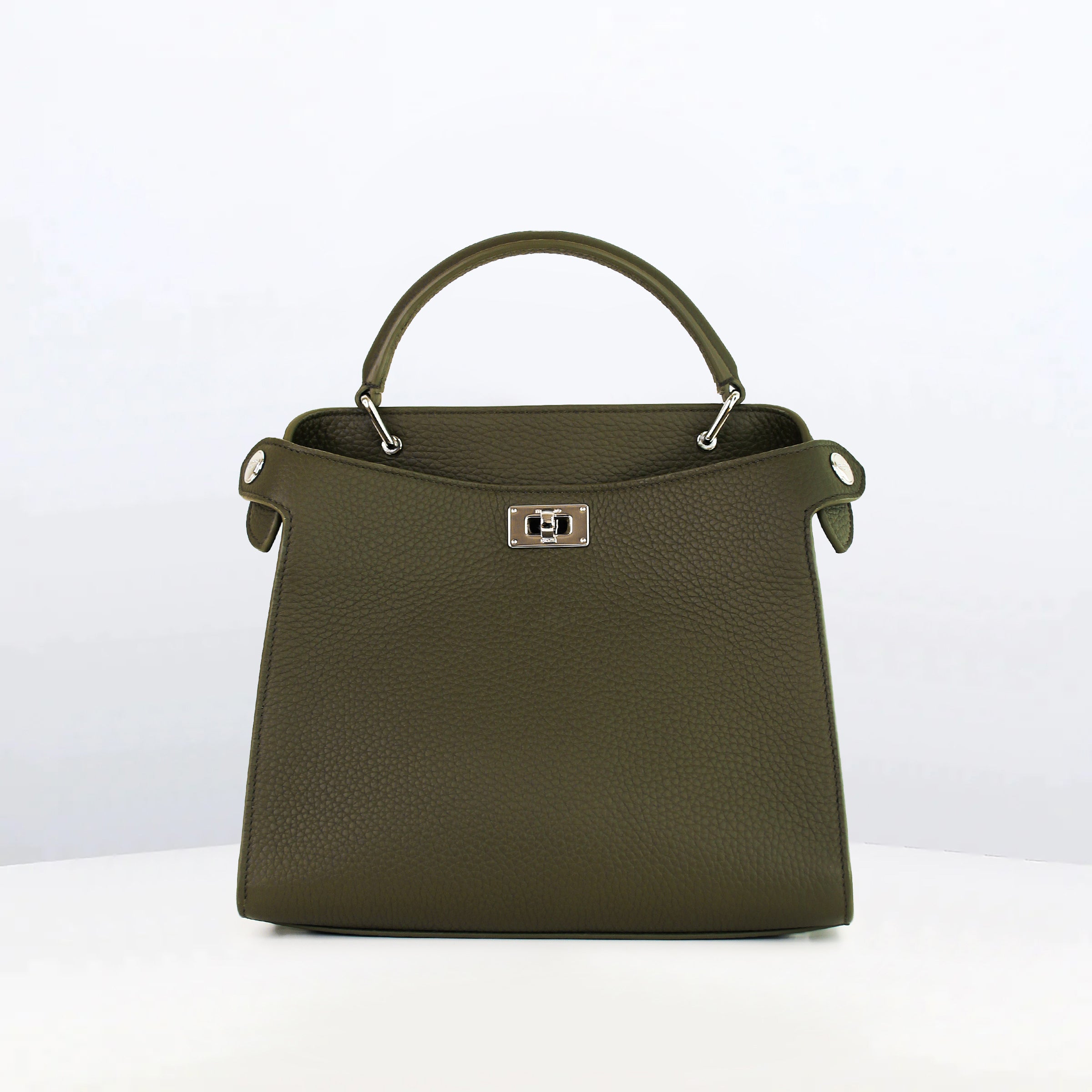 SAC À MAIN EN CUIR LUTECE MINI KAKI