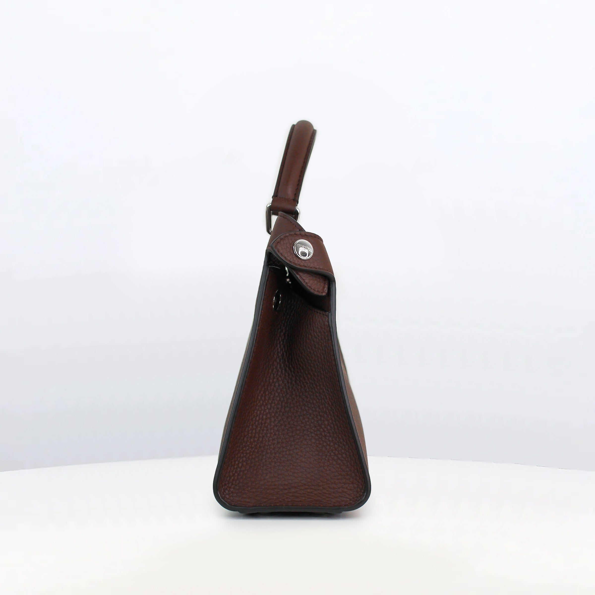 SAC A MAIN EN CUIR LUTECE MINI PRUNE