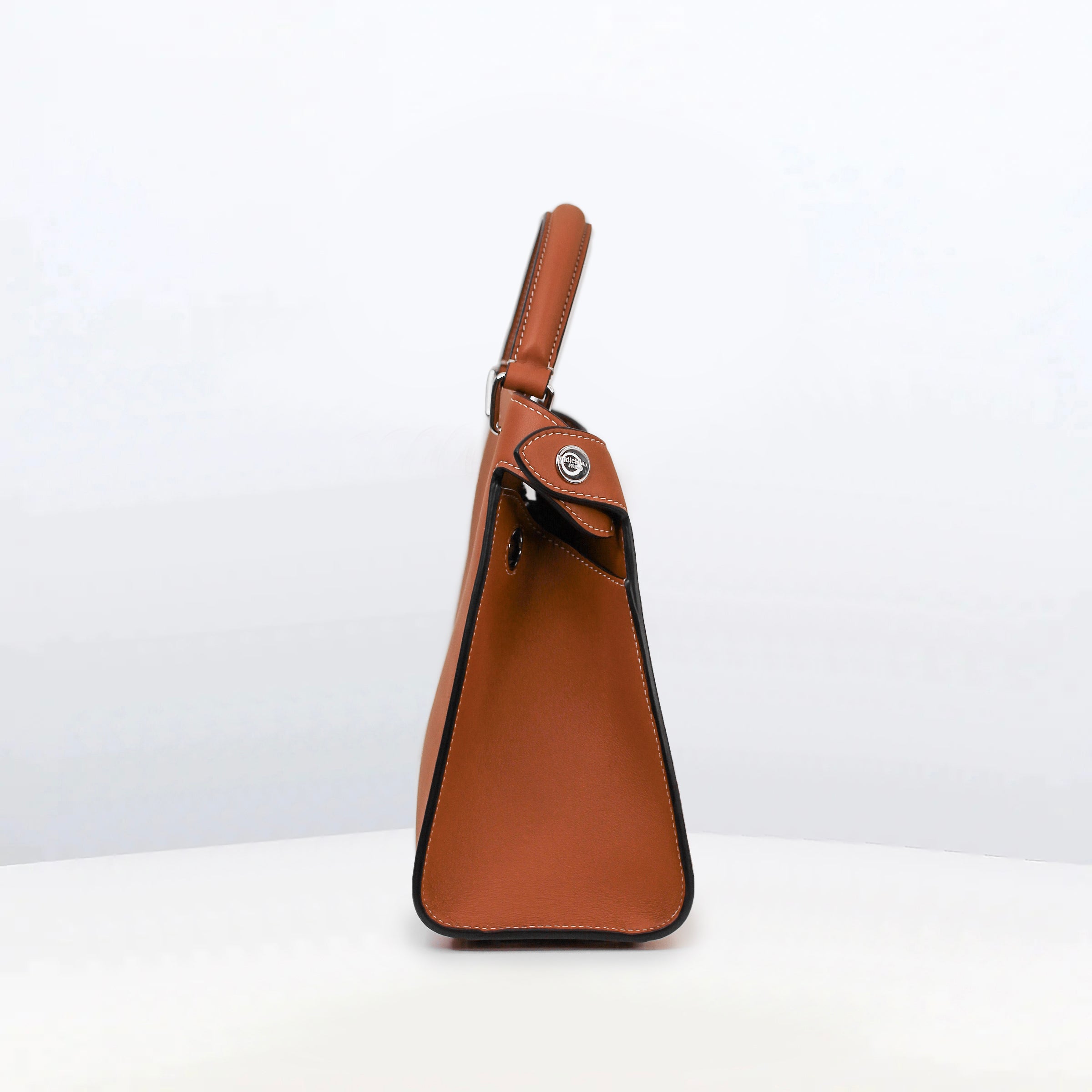 SMOOTH LEATHER HANDBAG LUTECE MINI GOLD