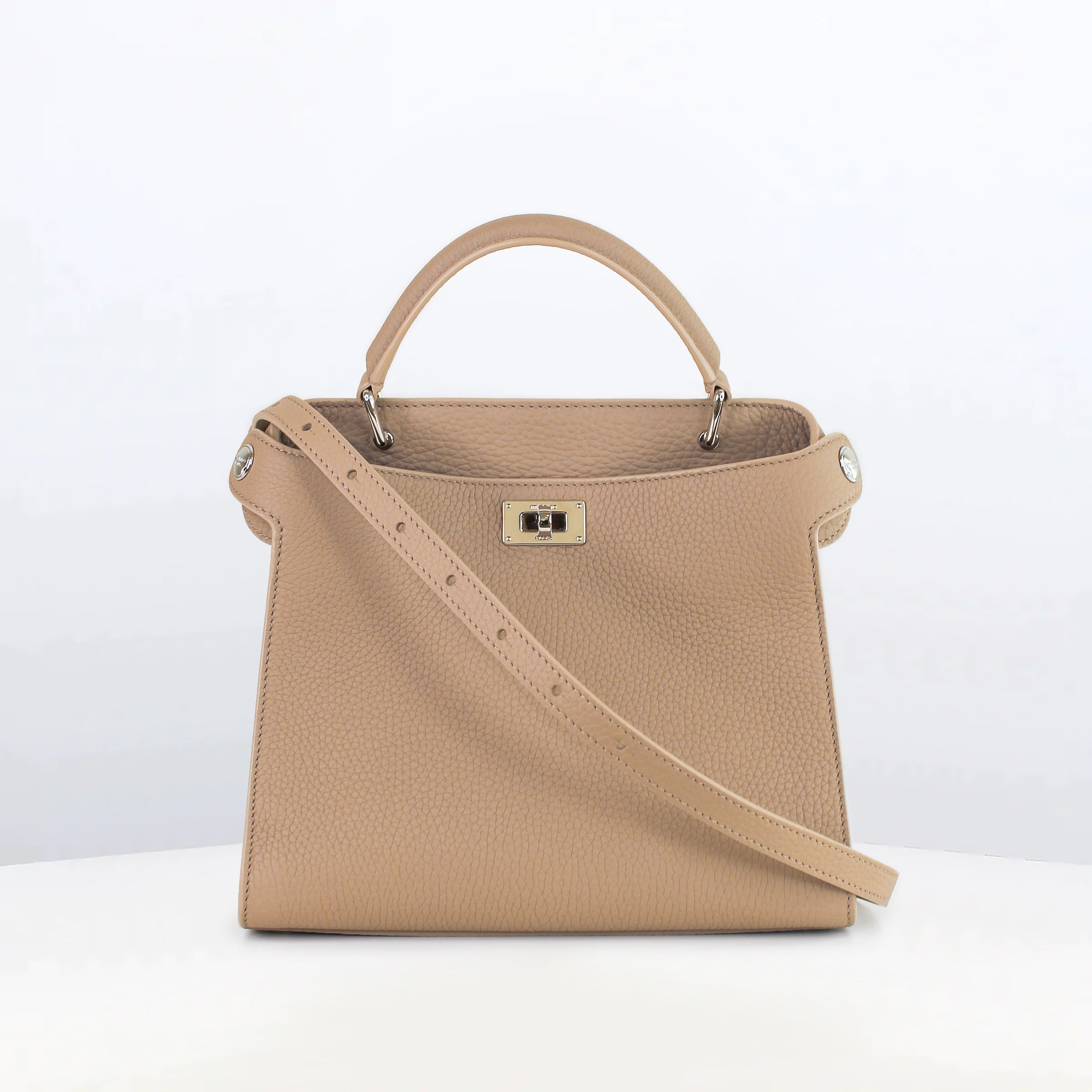 SAC À MAIN EN CUIR LUTECE MINI TOURTERELLE