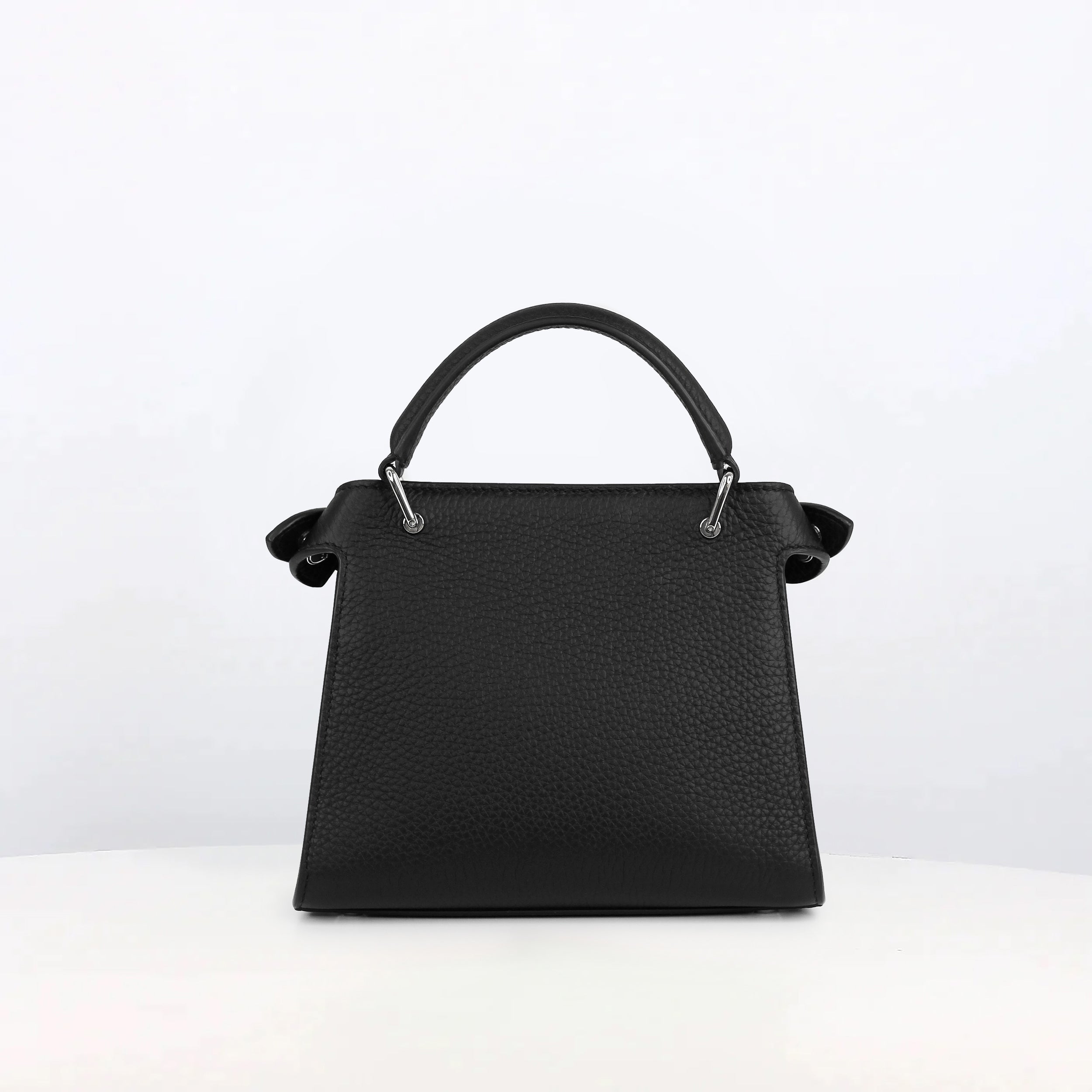 SAC À MAIN EN CUIR LUTECE NANO NOIR