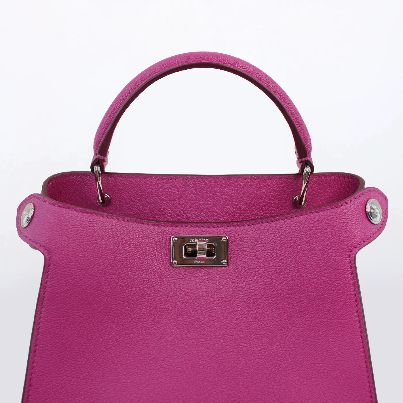 SAC À MAIN EN CUIR LUTÈCE NANO ORCHIDÉE GOATSKIN