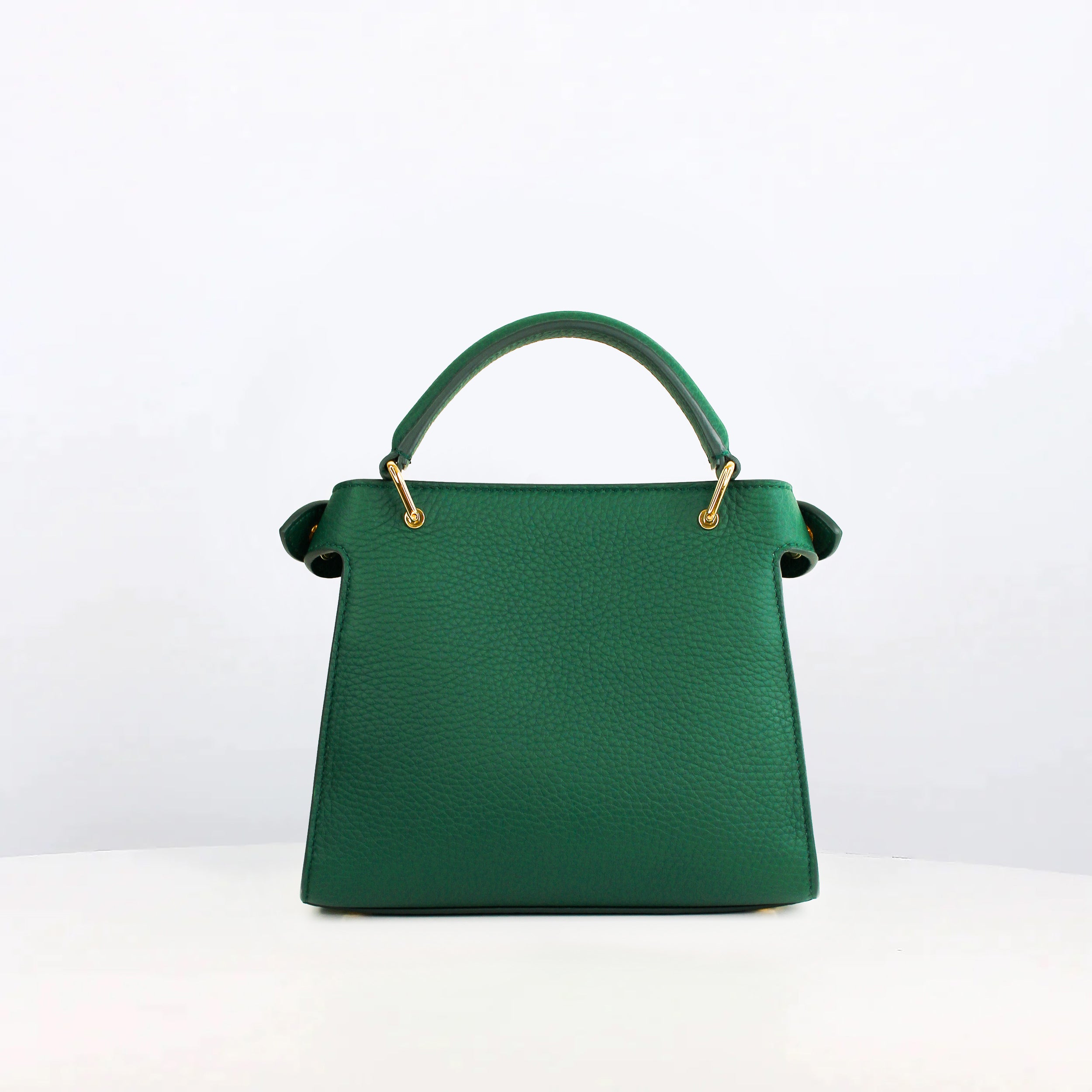 SAC À MAIN EN CUIR LUTECE NANO VERT OASIS
