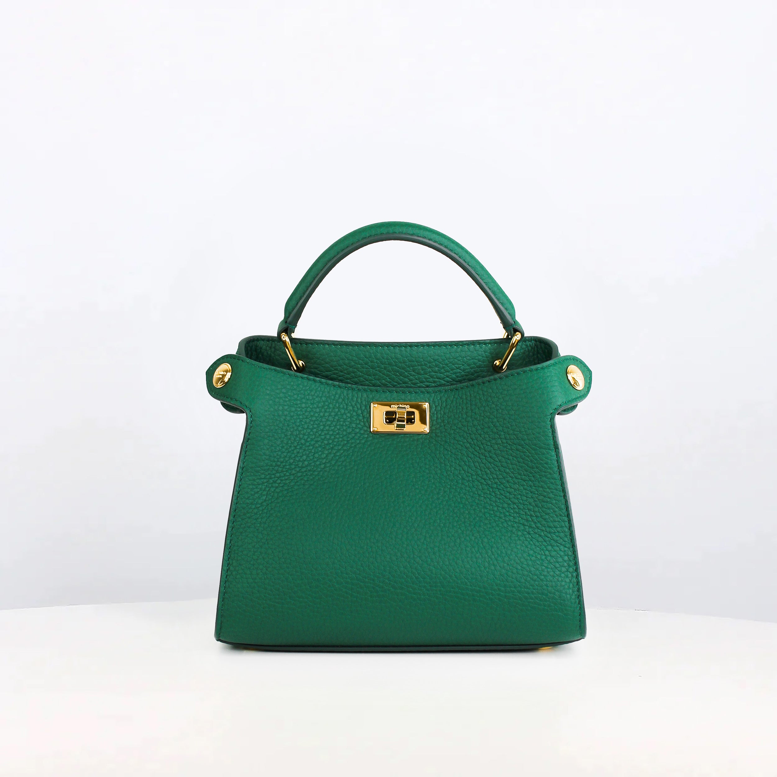 SAC À MAIN EN CUIR LUTECE NANO VERT OASIS