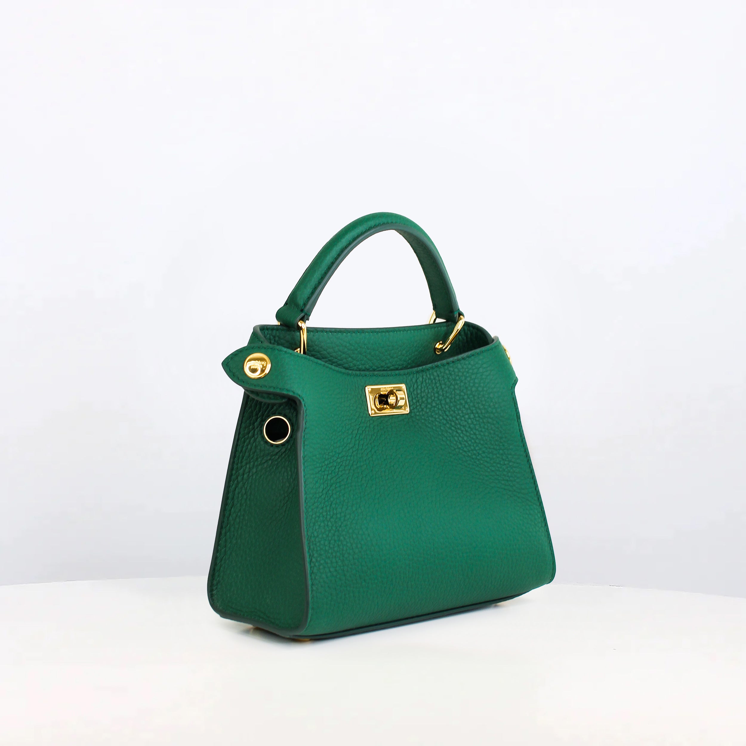 SAC À MAIN EN CUIR LUTECE NANO VERT OASIS