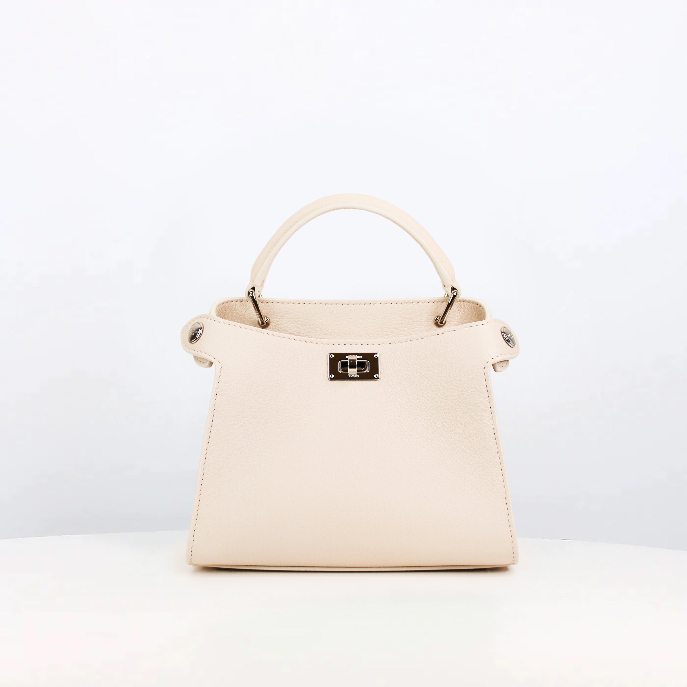 SAC À MAIN EN CUIR LUTÈCE NANO IVORY GOATSKIN