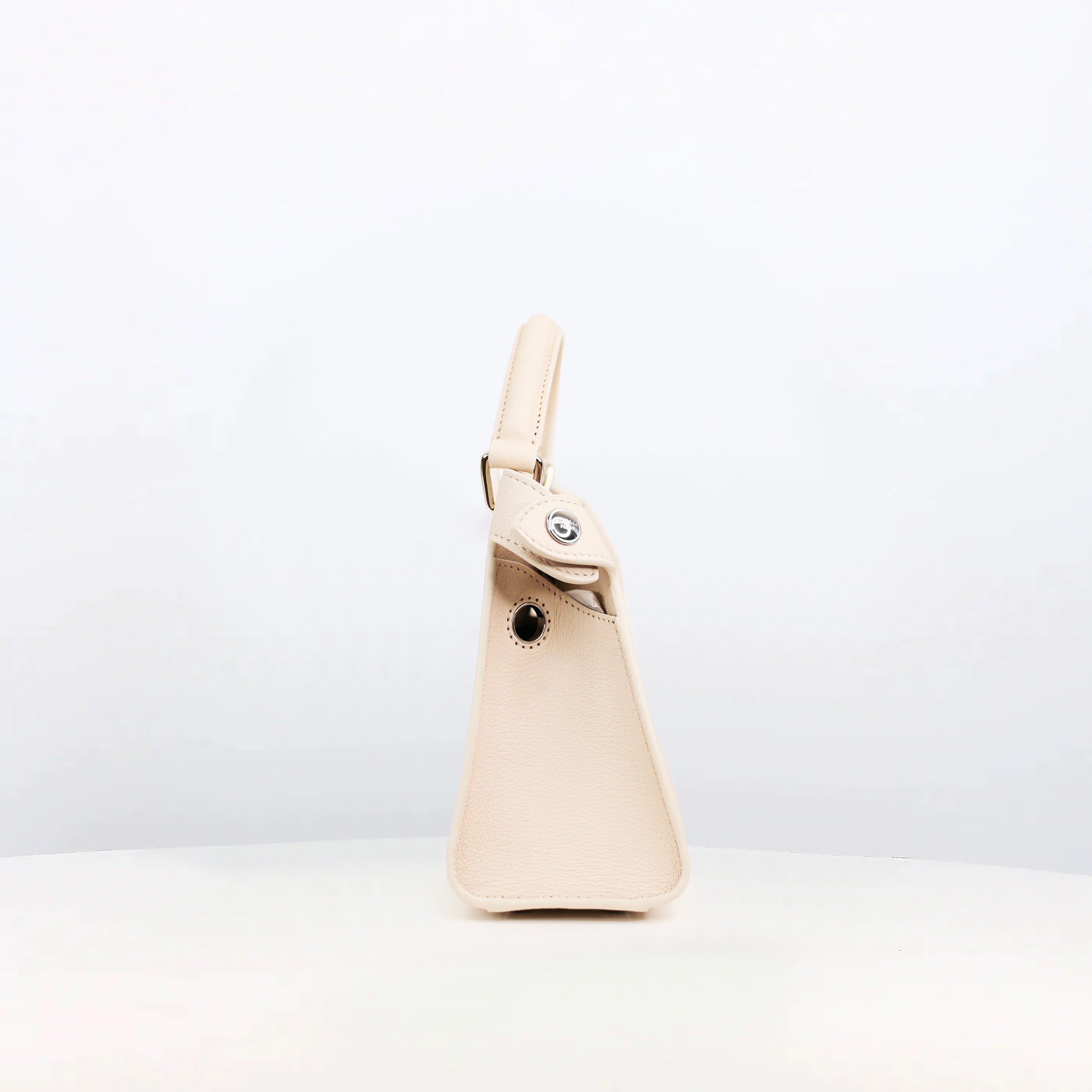 SAC À MAIN EN CUIR LUTÈCE NANO IVORY GOATSKIN