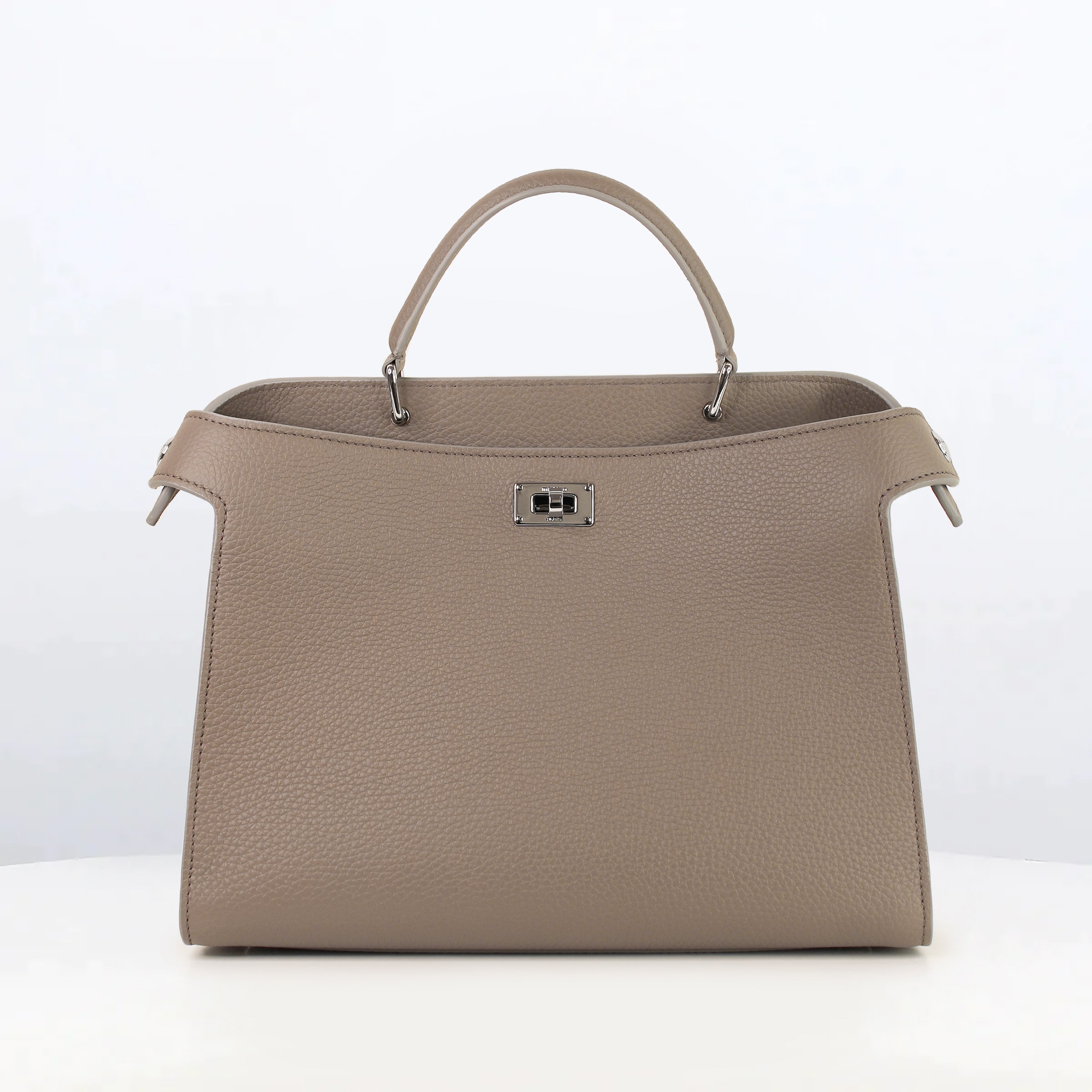 SAC À MAIN EN CUIR LUTECE PM ÉLÉPHANT