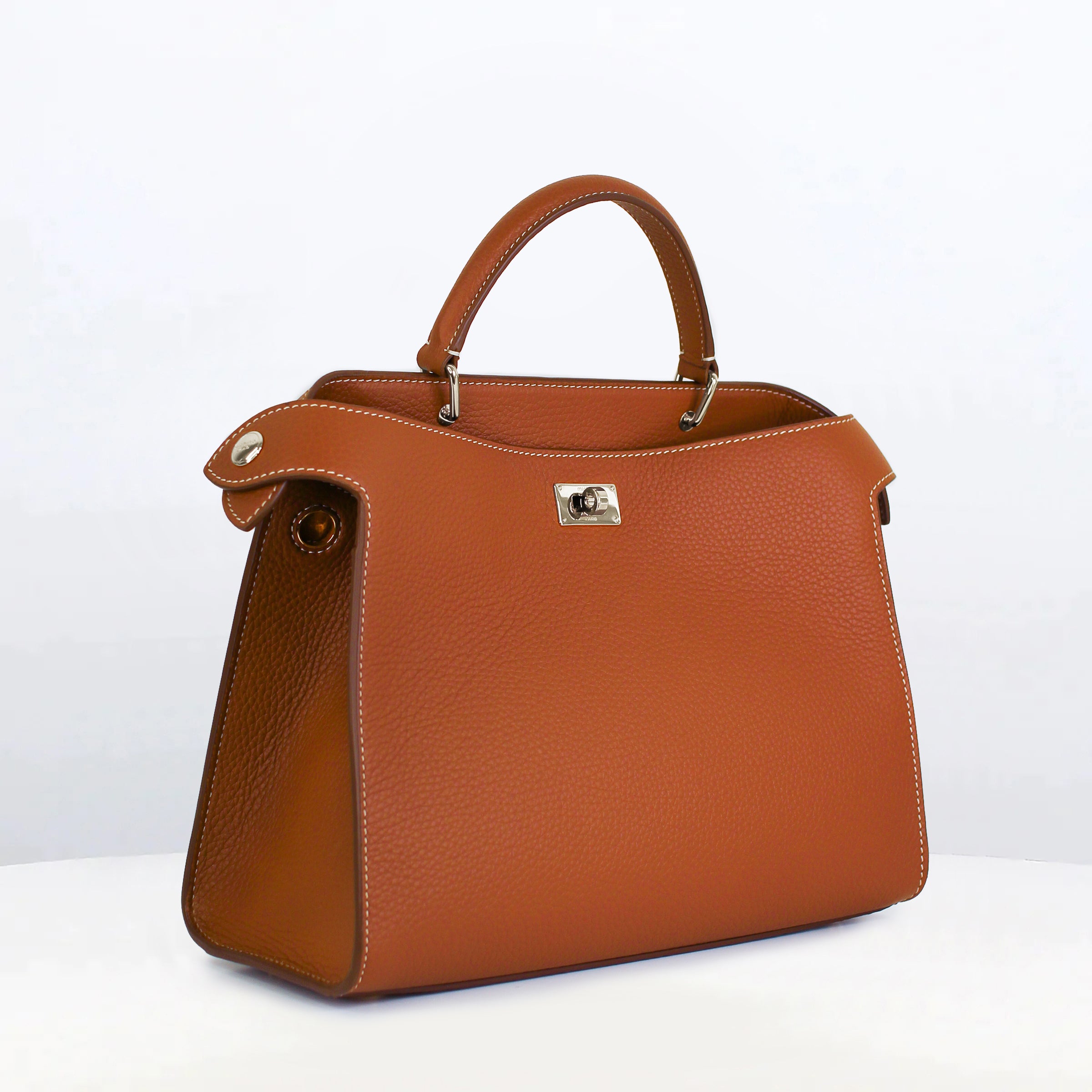 SAC À MAIN EN CUIR LUTECE PM GOLD