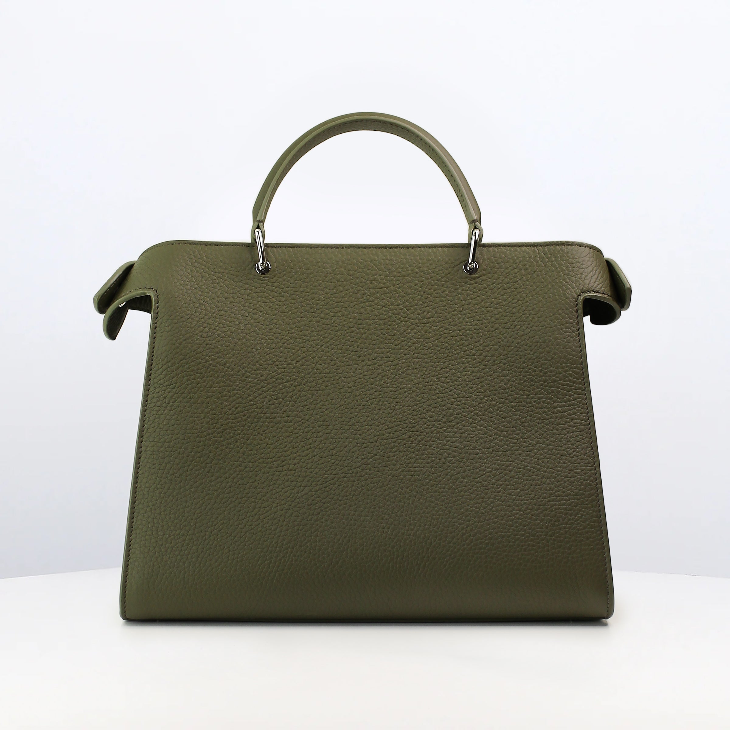 SAC À MAIN EN CUIR LUTECE PM KAKI