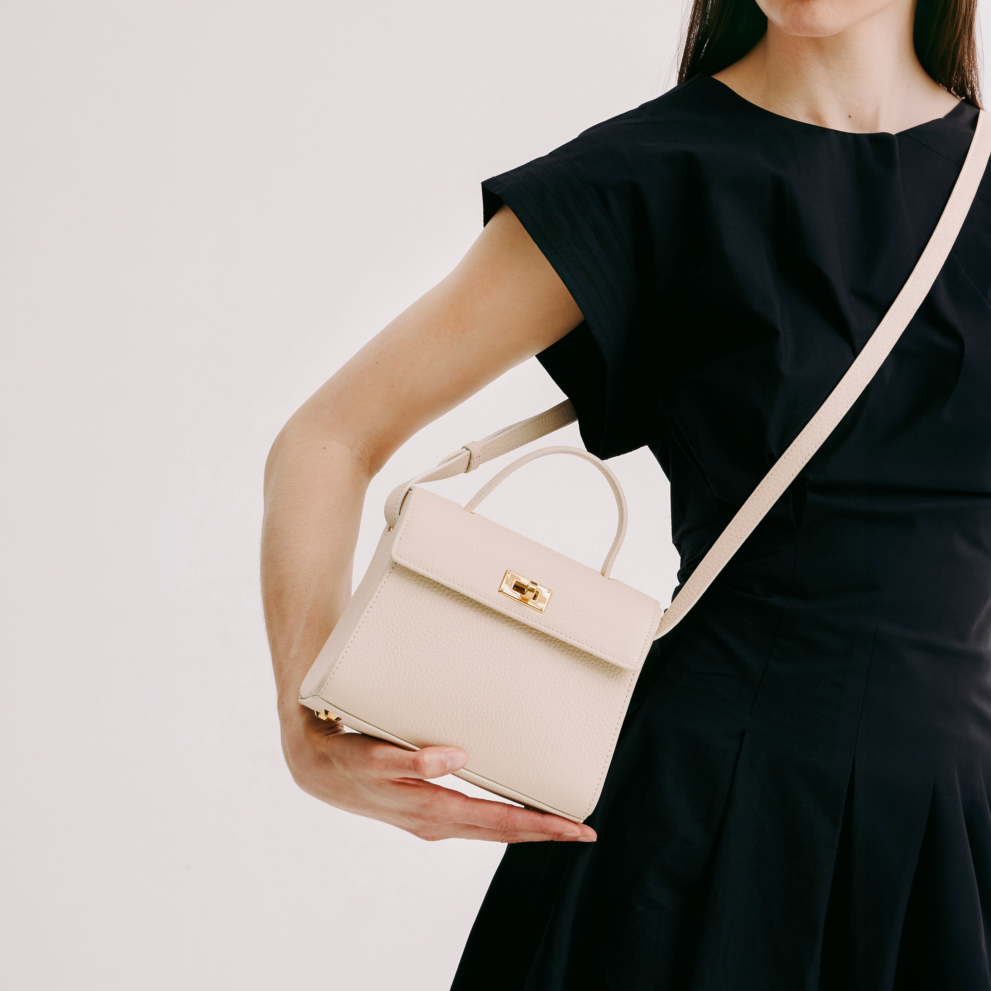 PALAIS ROYAL MINI LEDERHANDTASCHE IVOIRE