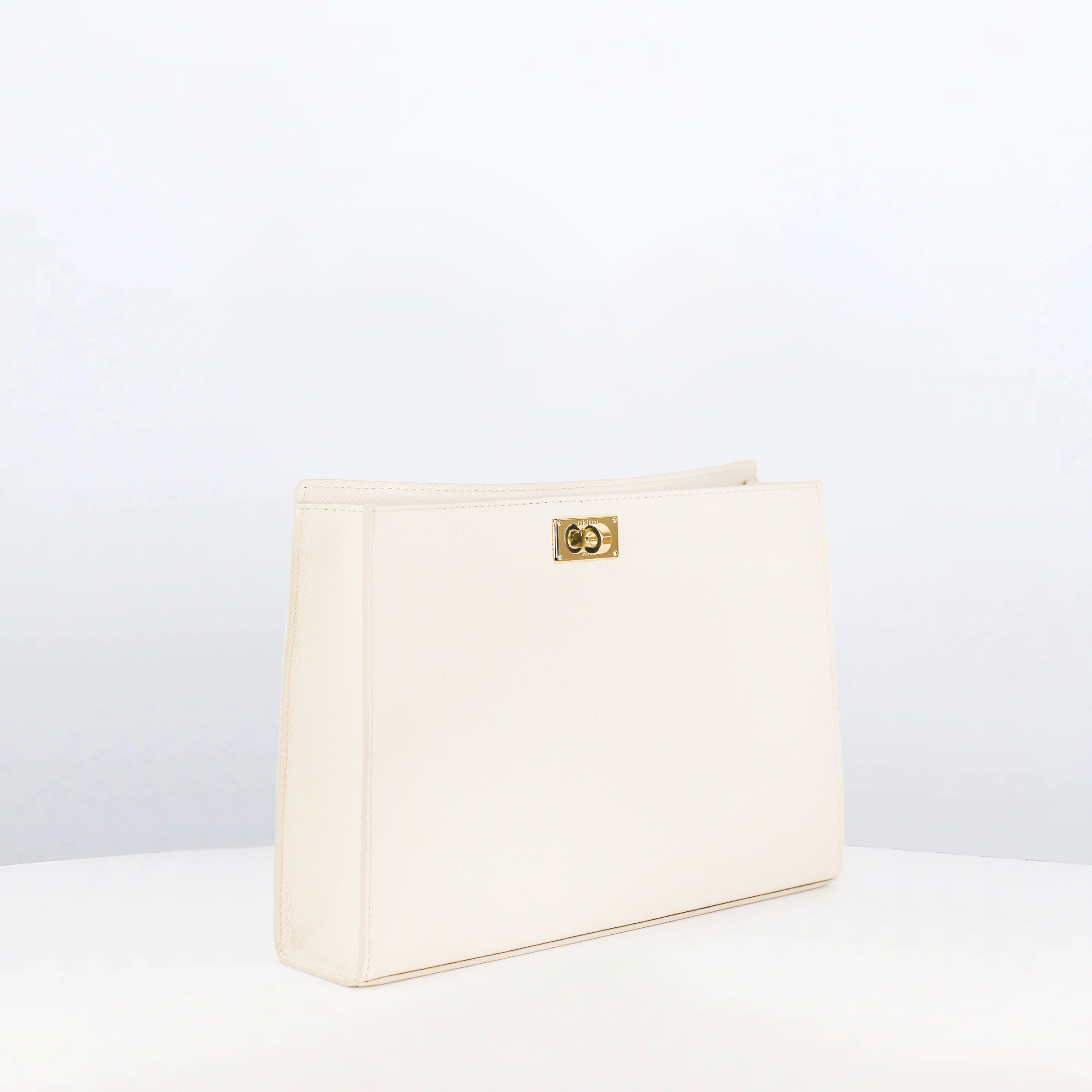 POCHETTE MONTAIGNE AUS LEDER IVOIRE