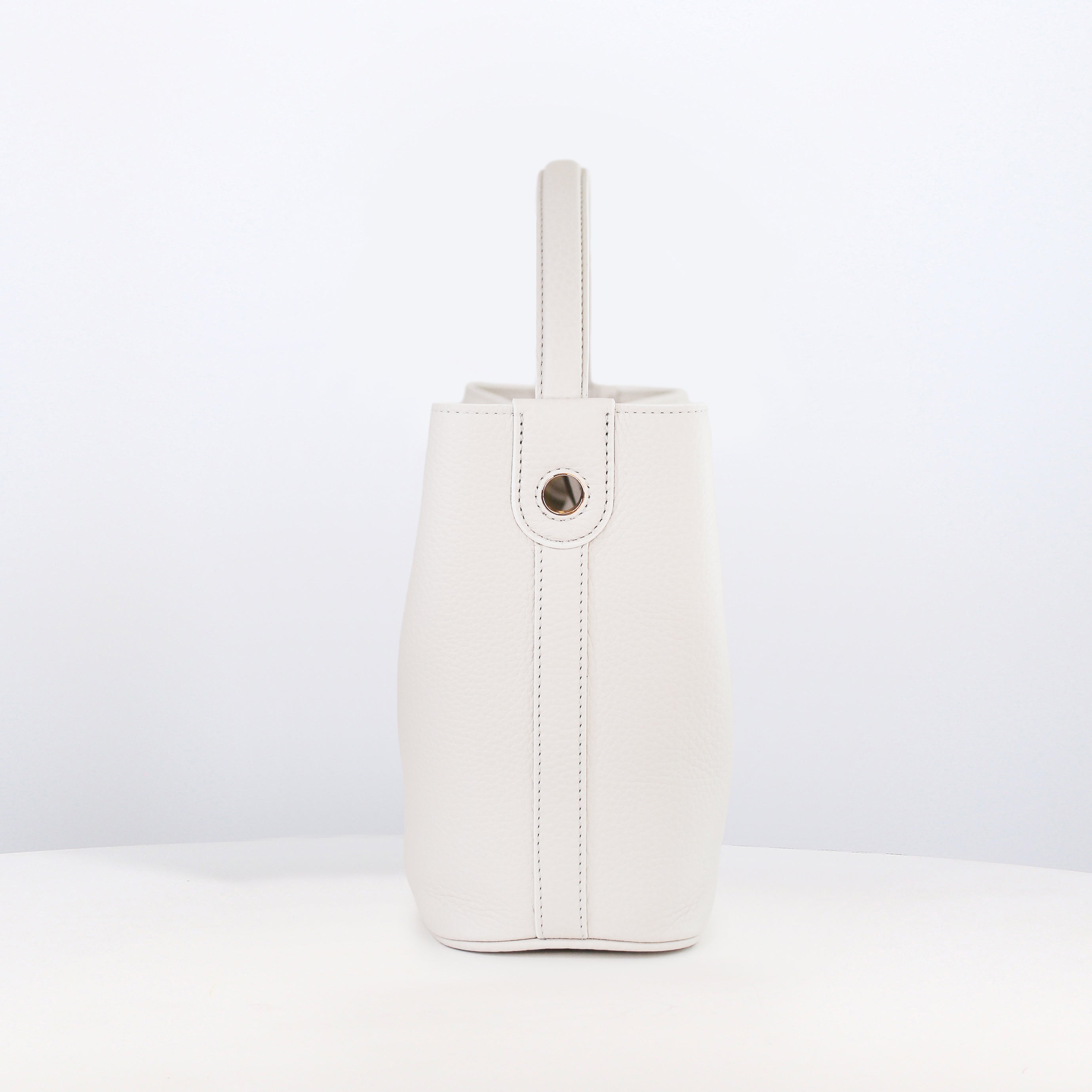SAC SEAU EN CUIR ODEON MINI CRAIE