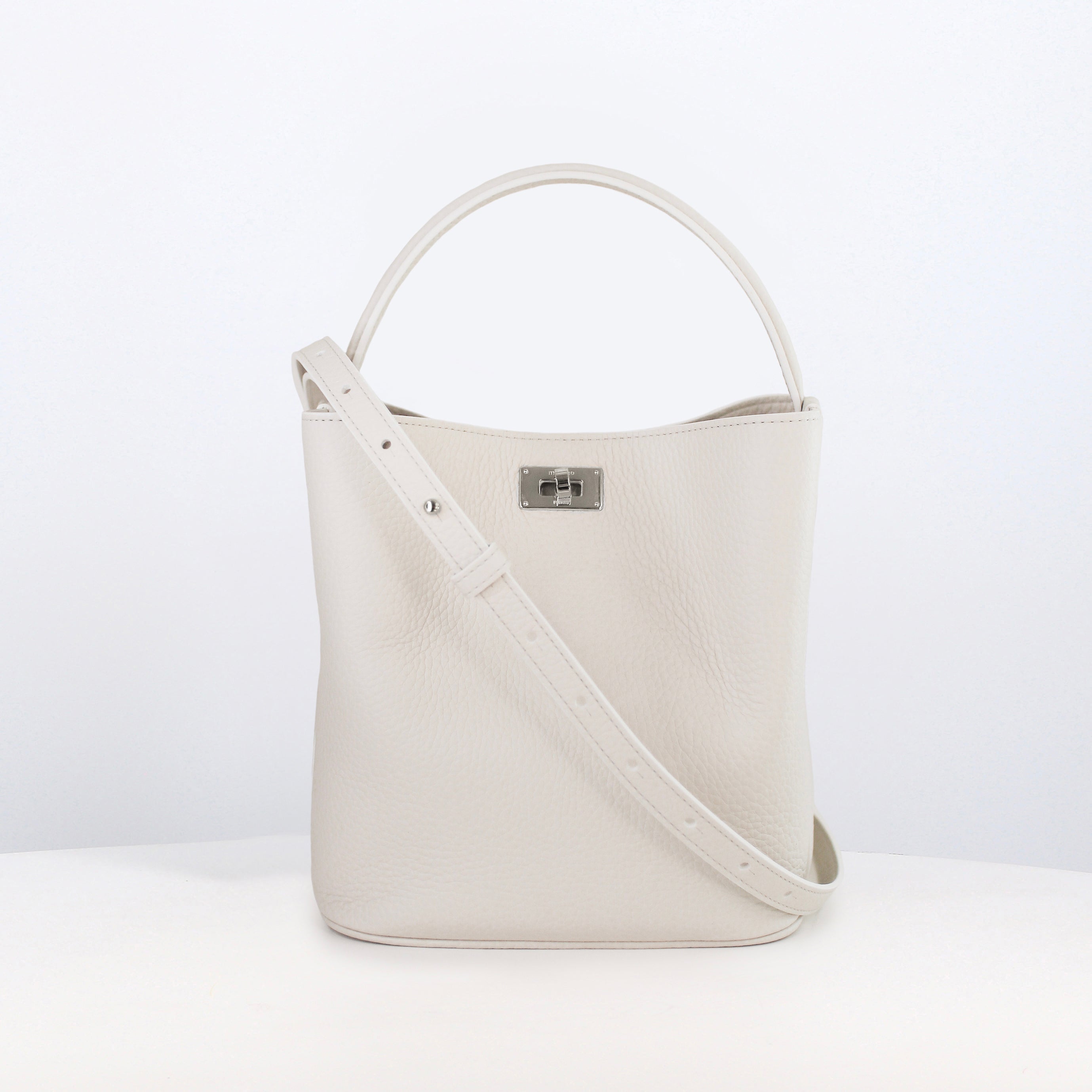 SAC SEAU EN CUIR ODEON MINI CRAIE