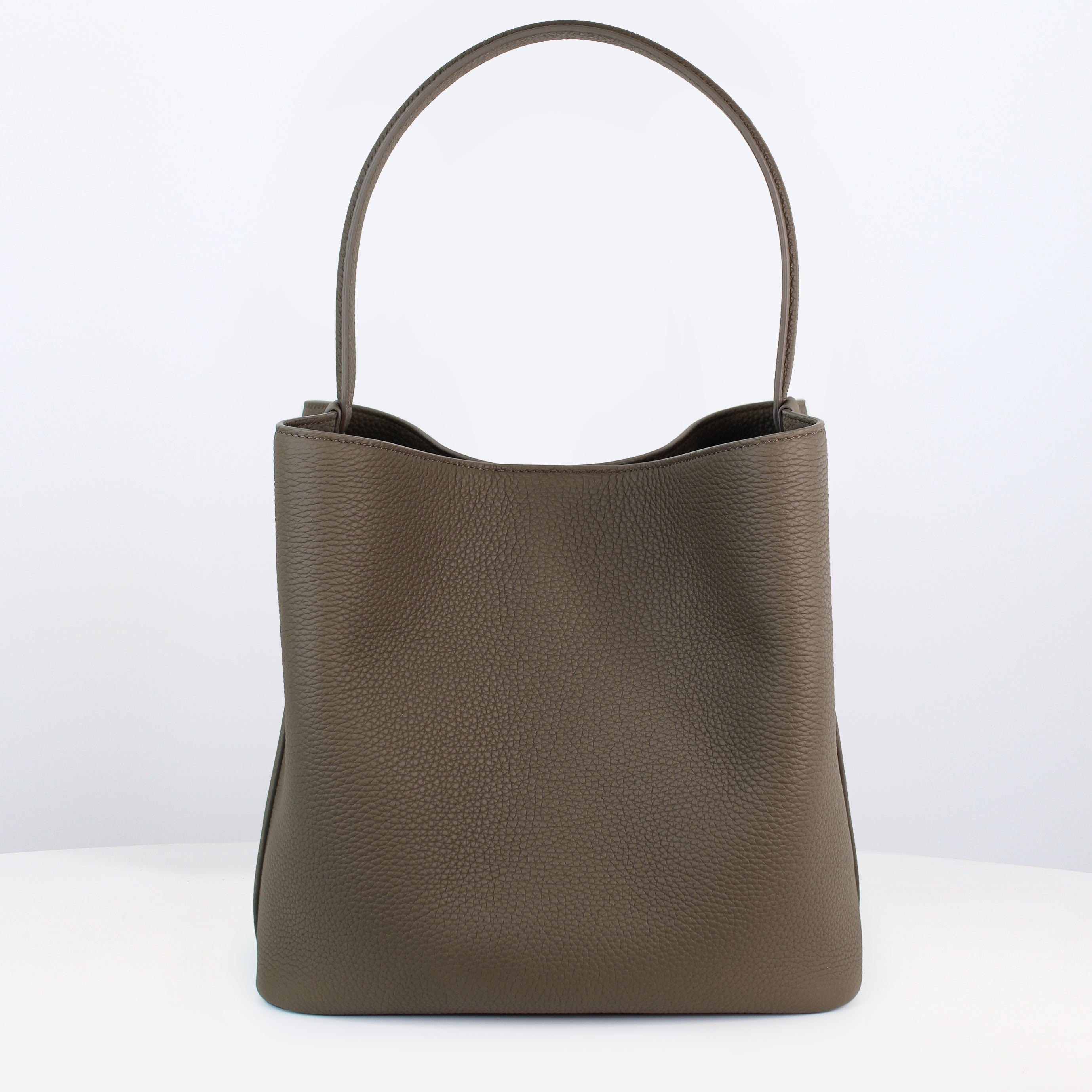 SAC SEAU EN CUIR ODÉON PM TAUPE